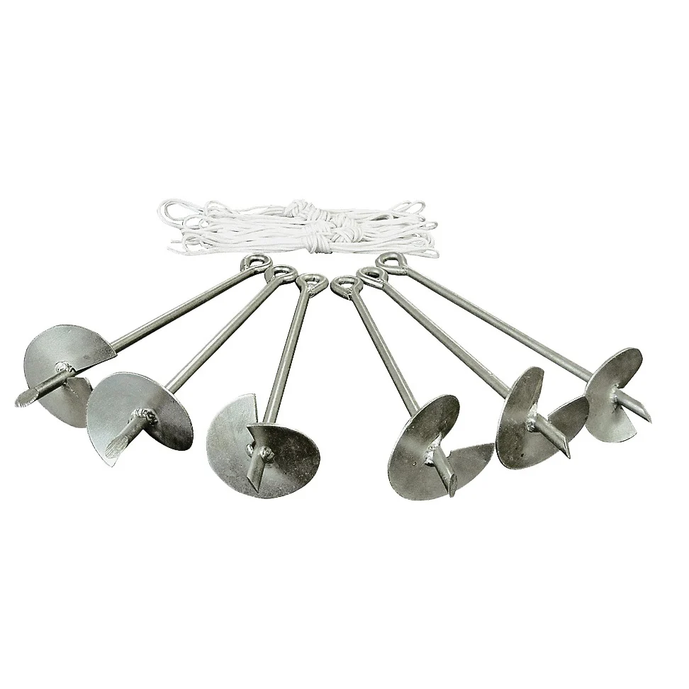 10001400002 Stake, Hassle-Free, Galvanized Steel, Silver, Galvanized Steel