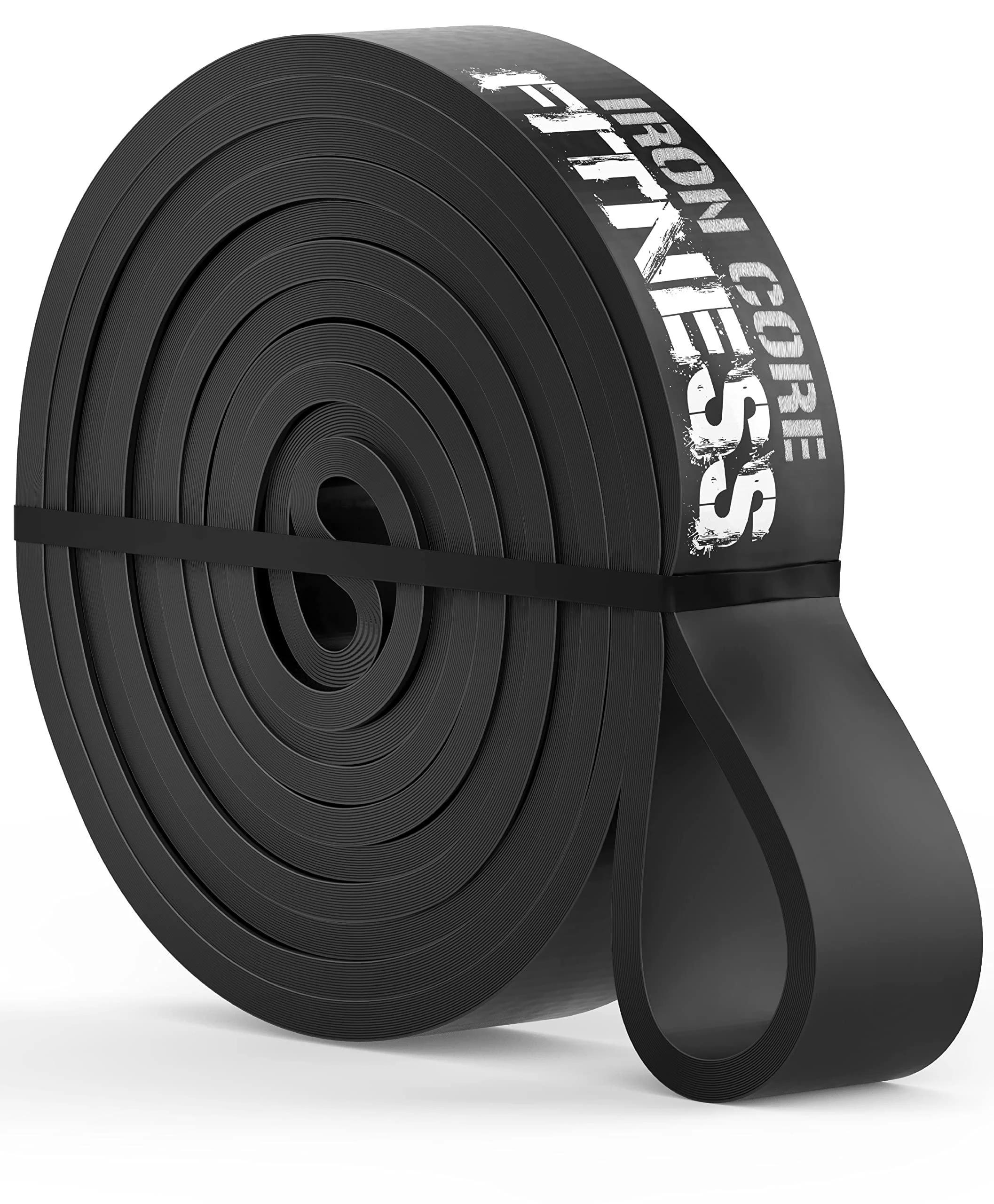 Iron Core Fitness Resistance Bands for Pull Up Assist- Strength Power Flexibility Training at Home or Gym. Ebooks and Workout Chart Included. #3 Black