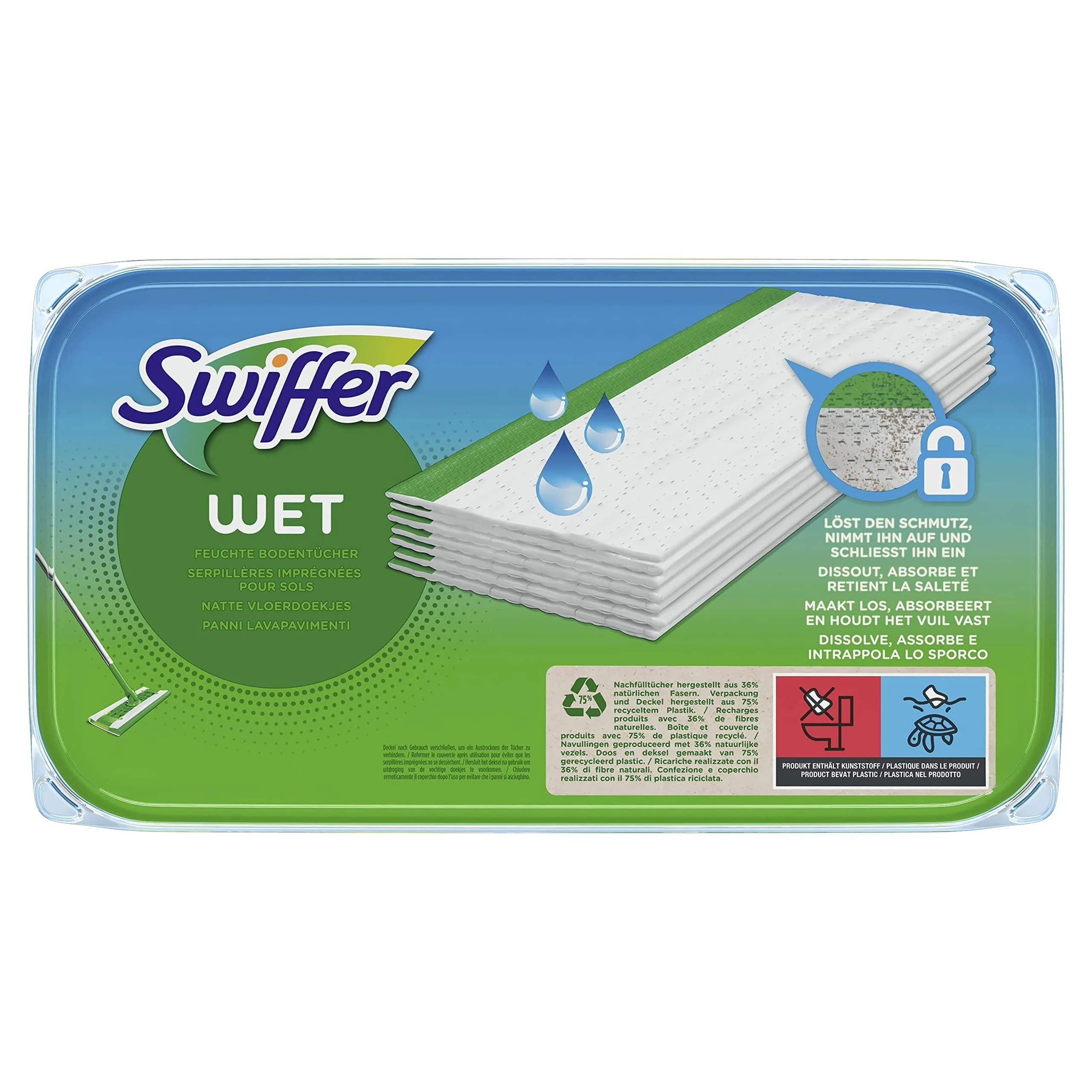 Swiffer Wet Wipes for Mop (12 Pads)