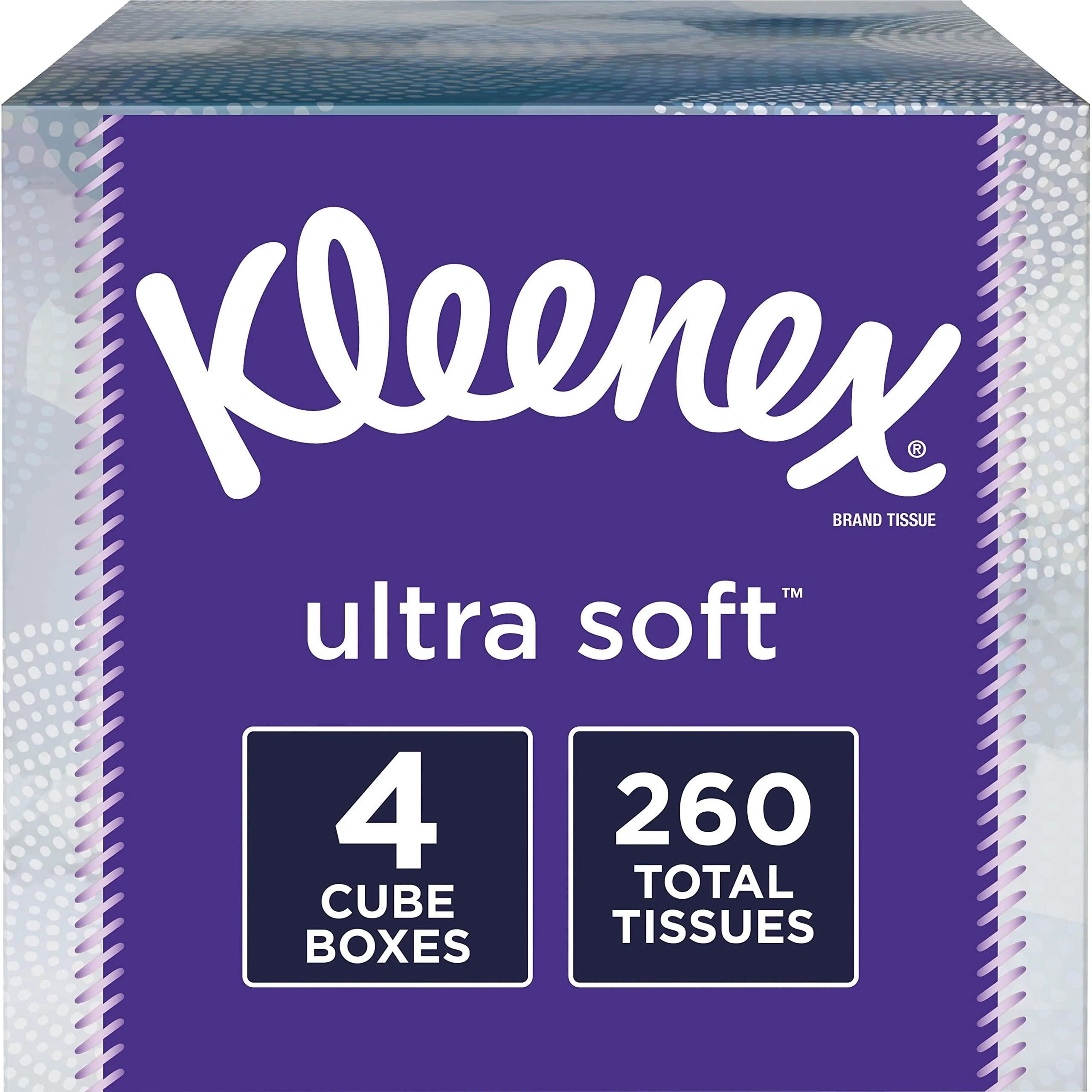 Kleenex Ultra Soft Facial Tissues, 65 Count (Pack of 4) (260 Total Tissues) 1