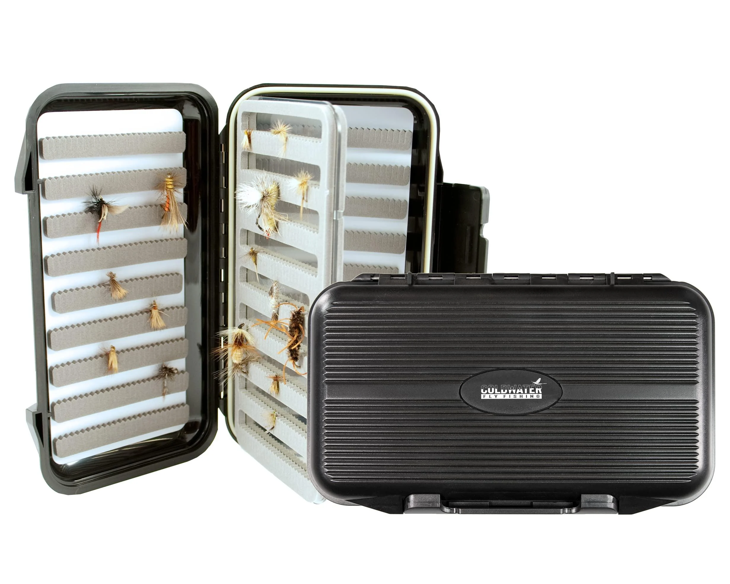 Fly Box-Large Fishing"Go To" Fly Box with Swing Leaf Center