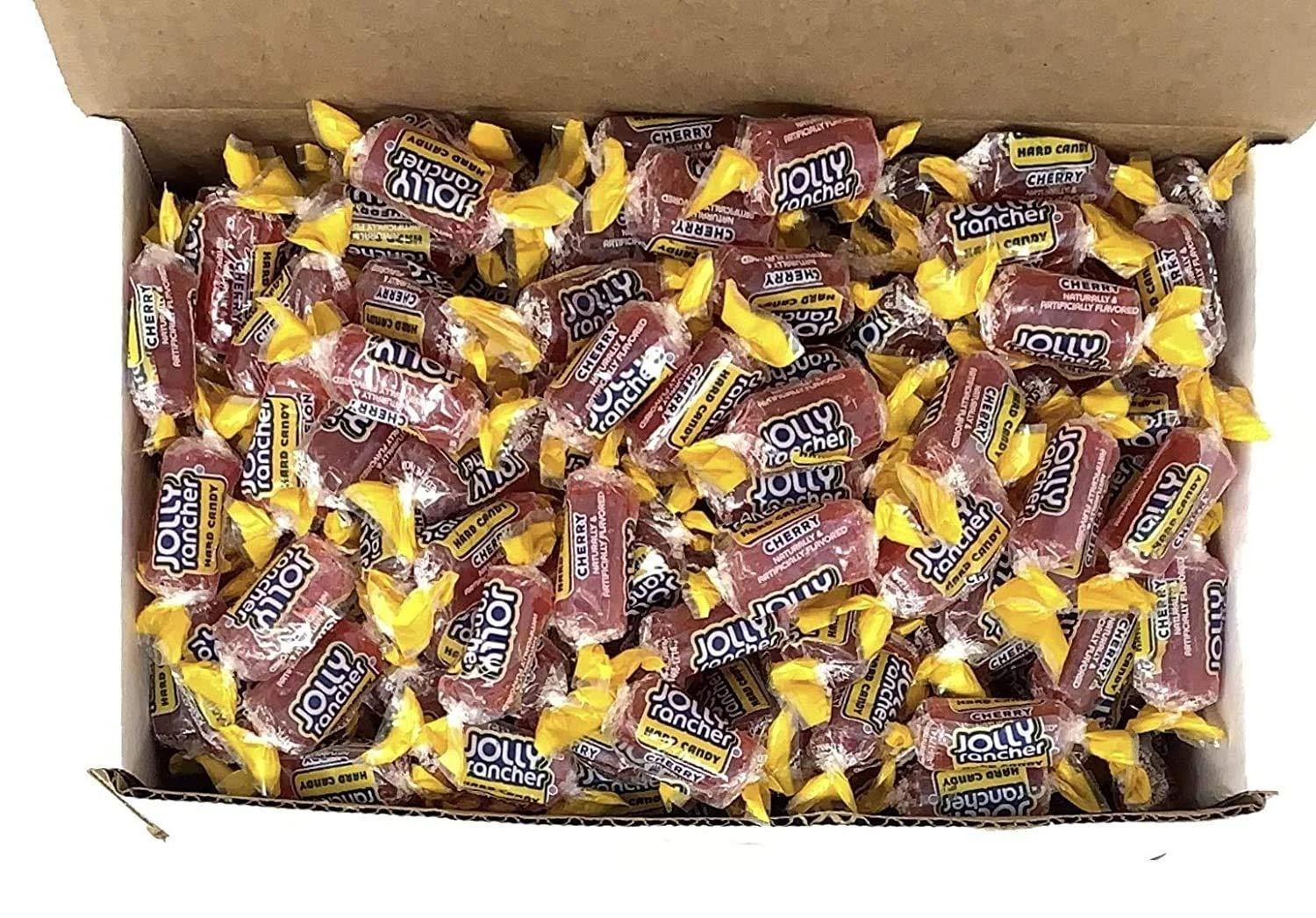 SECRET CANDY SHOP Jolly Rancher Hard Candy Bulk in Box (Individually Wrapped) (Cherry 8oz) Cherry 8oz