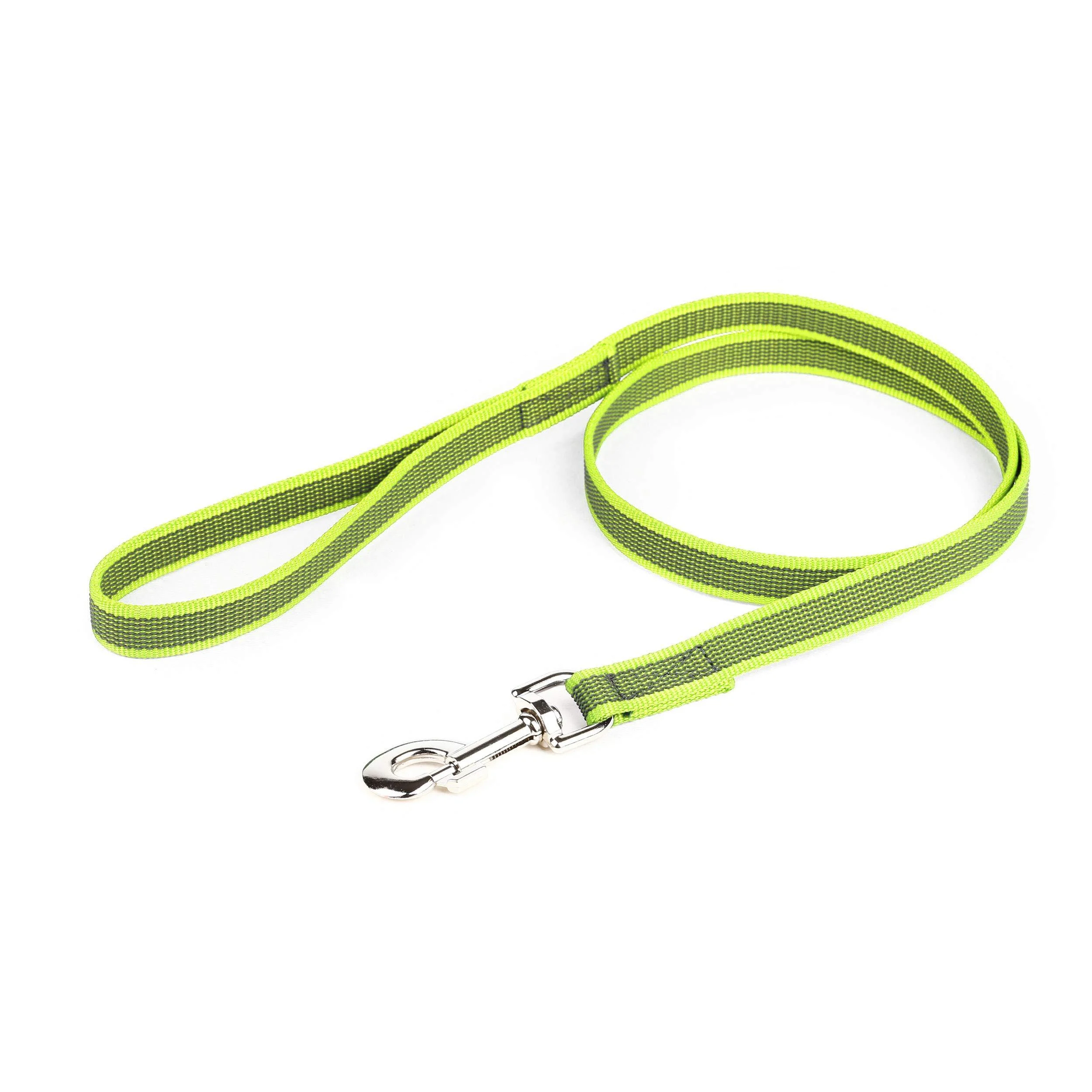 IDC Color & Gray rubberized leash 20 mm x 1.2 m with loop neon gray Neon gray 20 mm x 1.2 m (with loop) - JULIUS K-9