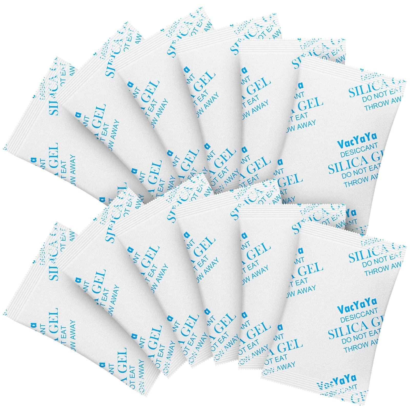 VACYAYA 2 grams (500 packs) Food quality moisture absorber silicail drying medium packages for storage luxury silica packs.