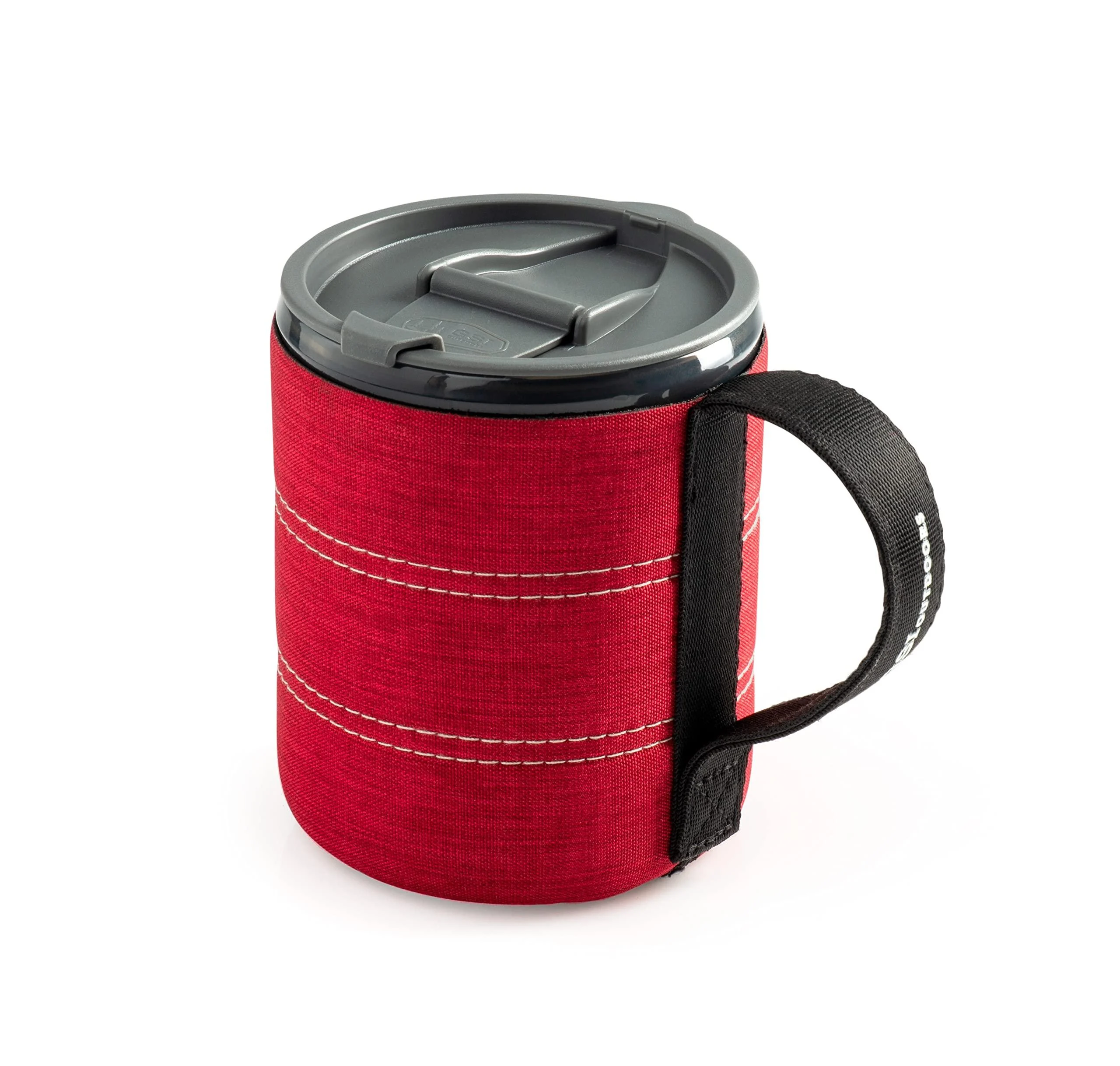 GSI Outdoors Infinity Backpacker Mug I Lightweight BPA-Free Cup for Travel, Camping, Backpacking and Outdoors - 17 oz. Heathered Red