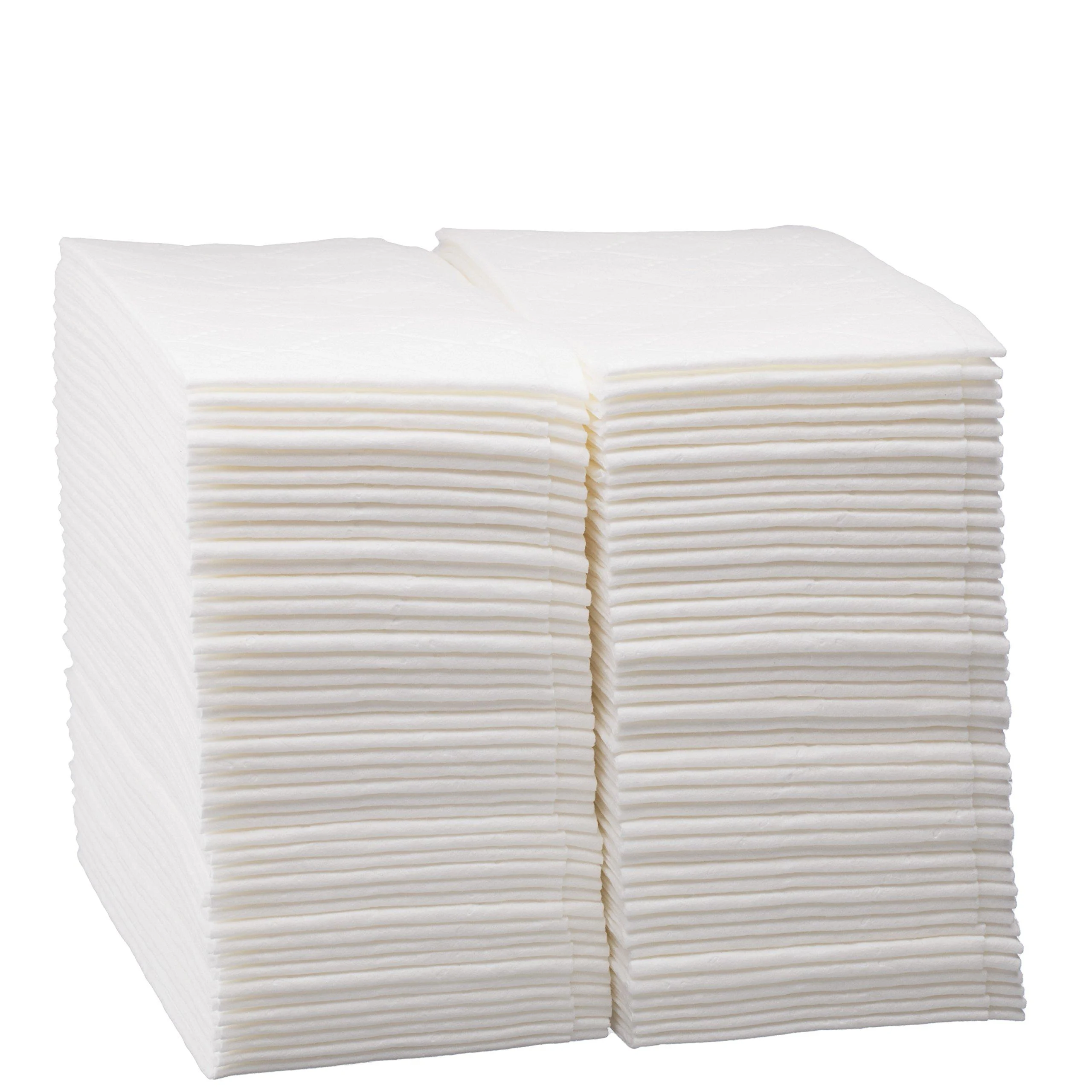 Disposable Linen-Feel Guest Hand Towels (100 Pack) - Luxury Bathroom Napkins White Cloth-Like Paper Towel Great for Dinner, Party, Wedding.