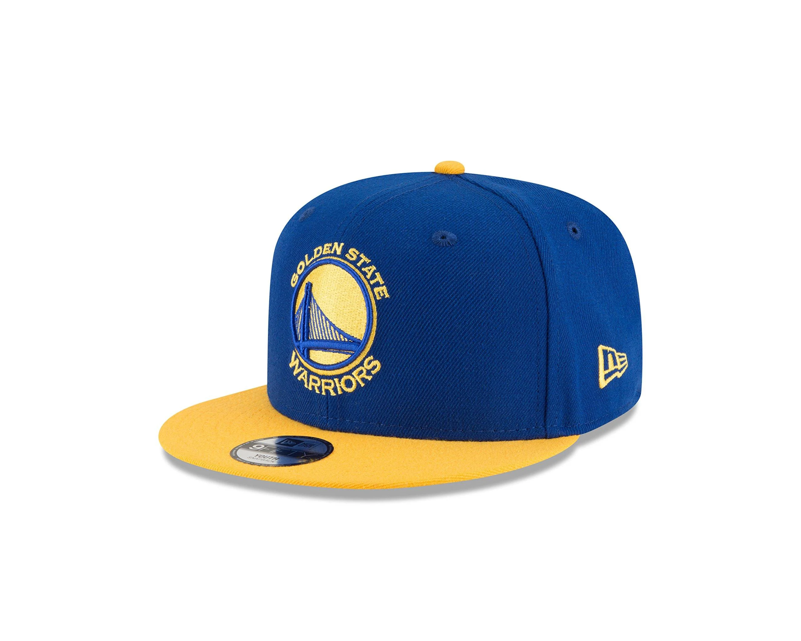 New Era NBA Boys 9Fifty 2Tone Snapback Cap Golden State Warriors Youth Royal