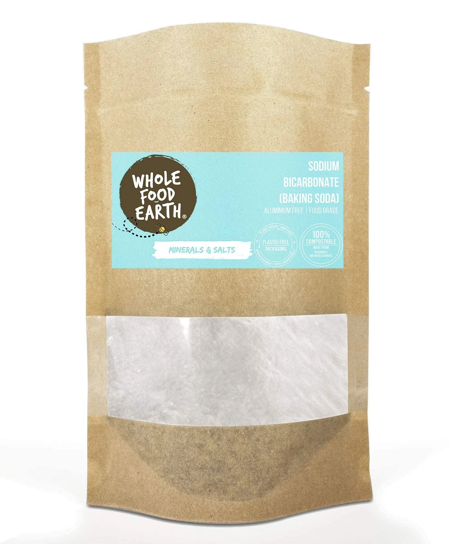 Wholefood Earth - Sodium Bicarbonate Baking Soda 500 g 500 g (Pack of 1)
