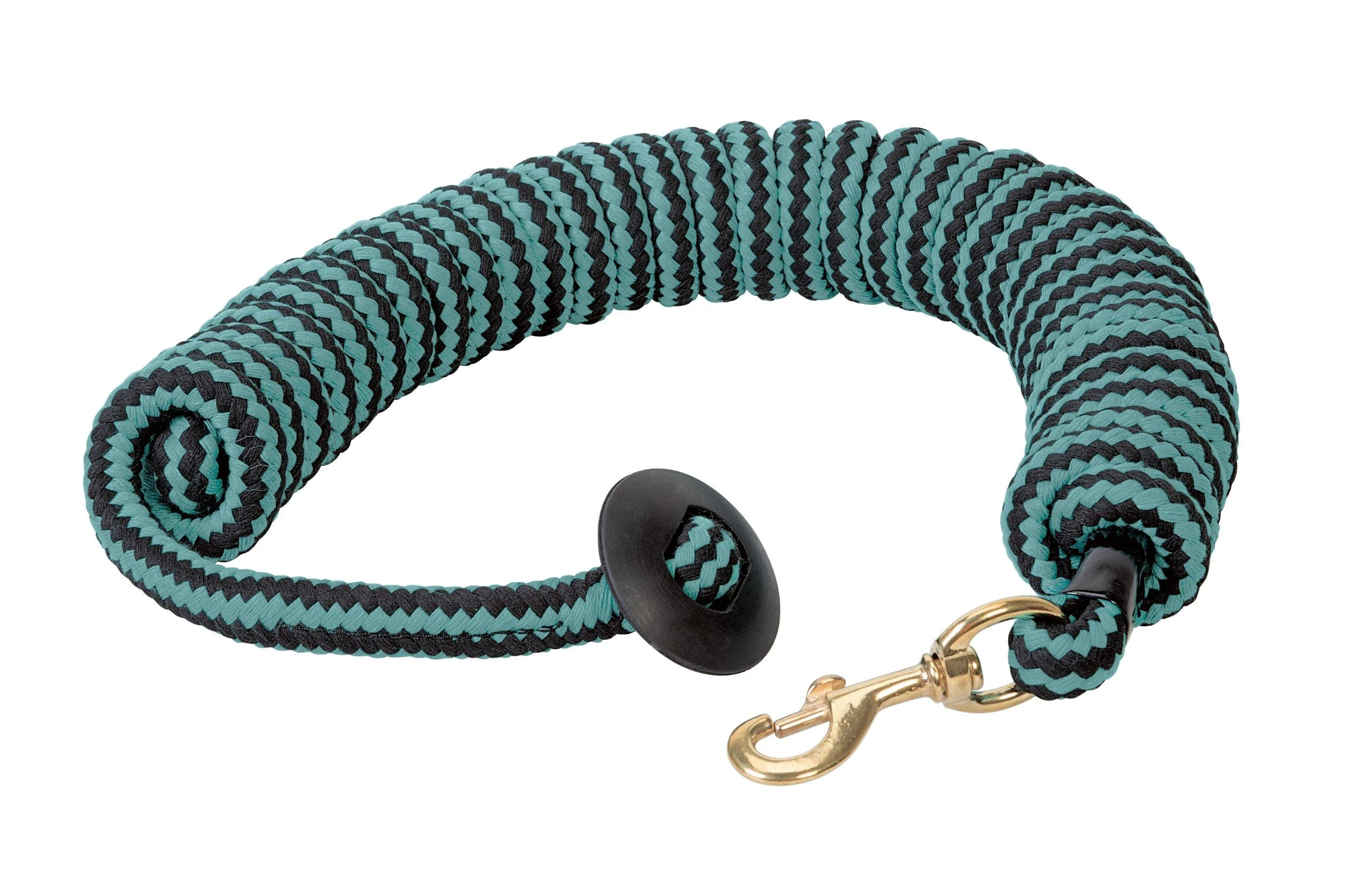 Weaver Leather Round Cotton Lunge Line Black/Turquoise
