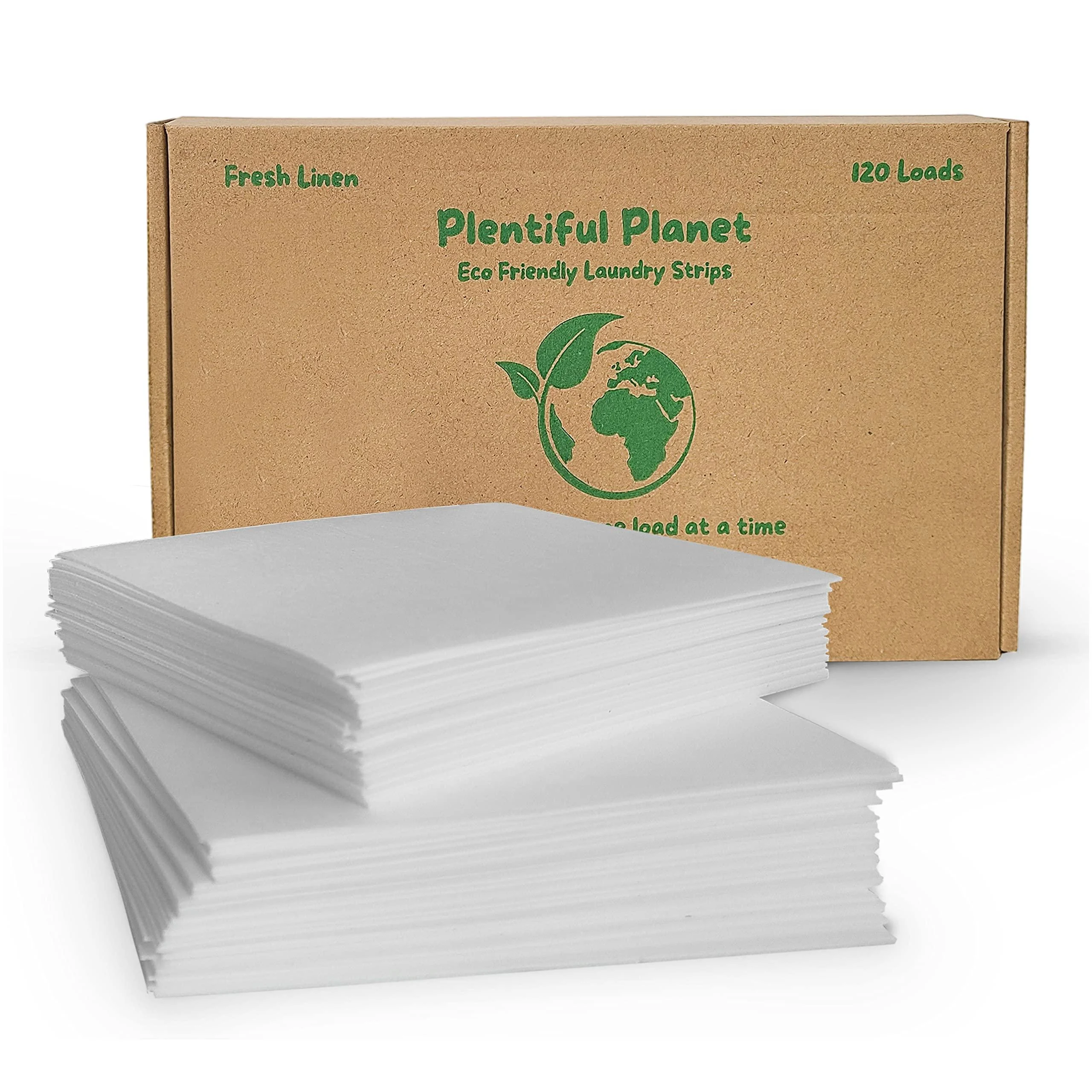Laundry Detergent Sheets by Plentiful Planet -BULK Pack of 60 Sheets 120 Loads - Best Replacement for Earth Breeze Laundry Sheets Replacement for Dropps Laundry Detergent All Laundry Detergent Pods