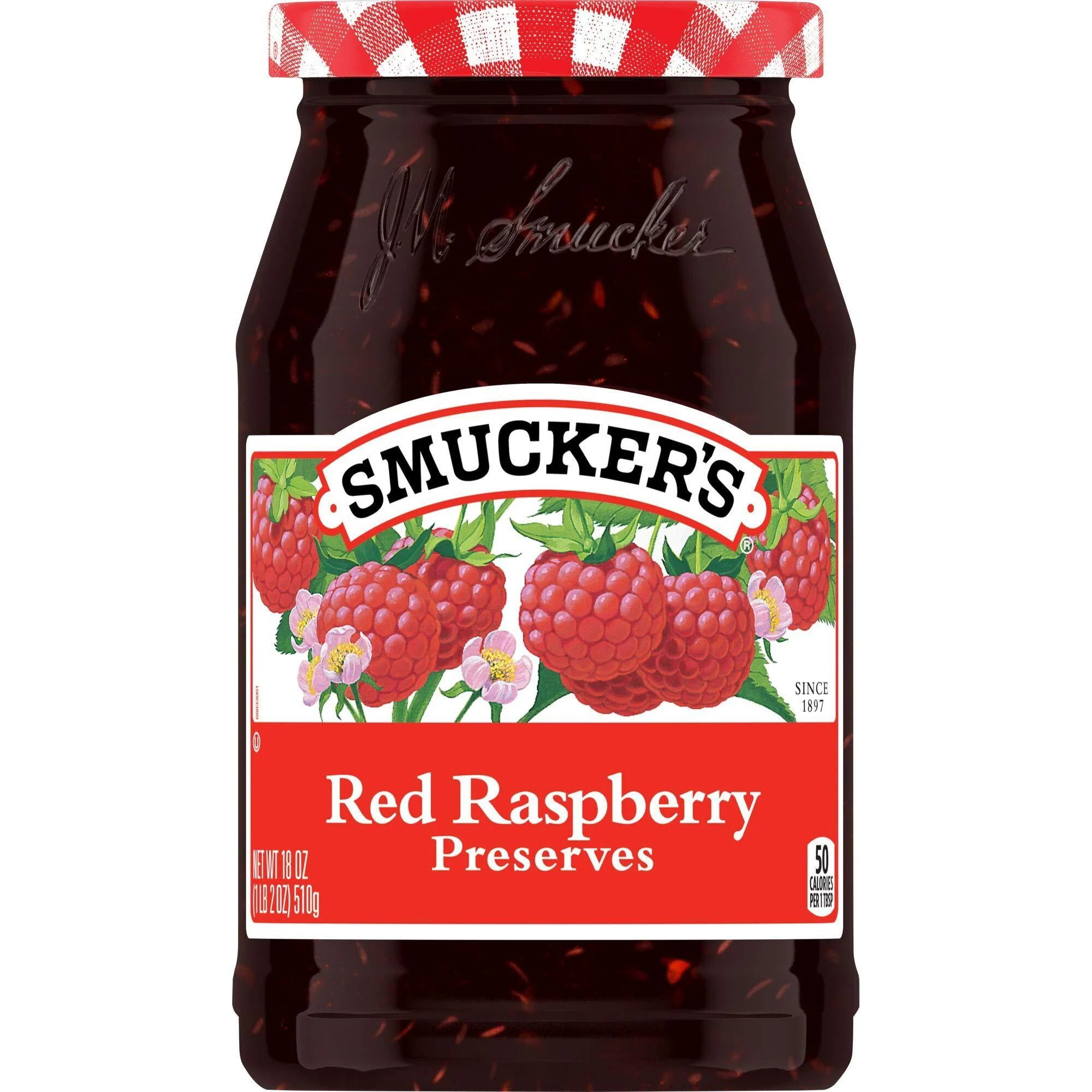Smucker's Red Raspberry Preserves, 18 Ounces (Pack of 4) Red Raspberry 18 Ounce (Pack of 4)