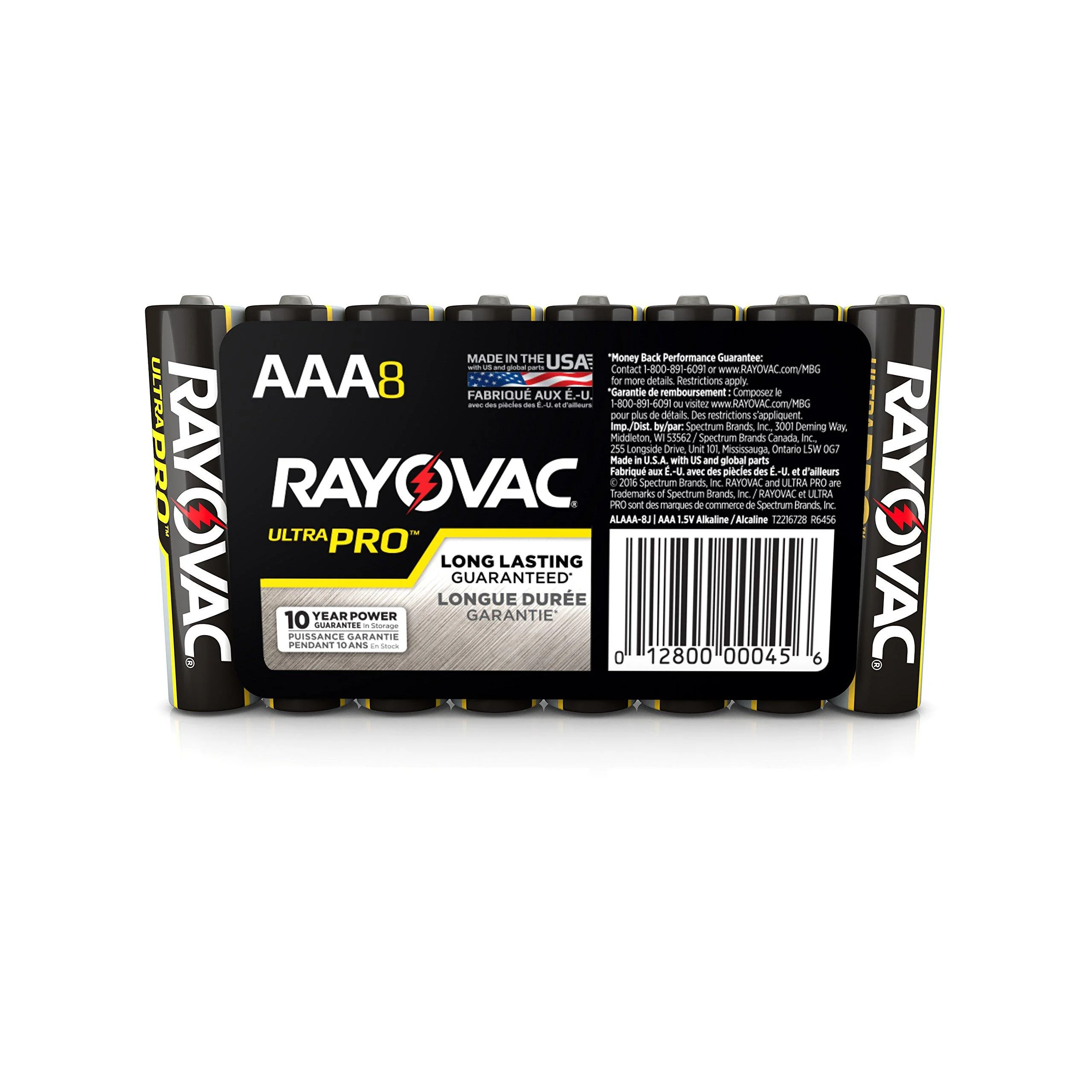Rayovac Batteries ALAAA8PK Alkaline Batteries Size AAA (Pack of 8)
