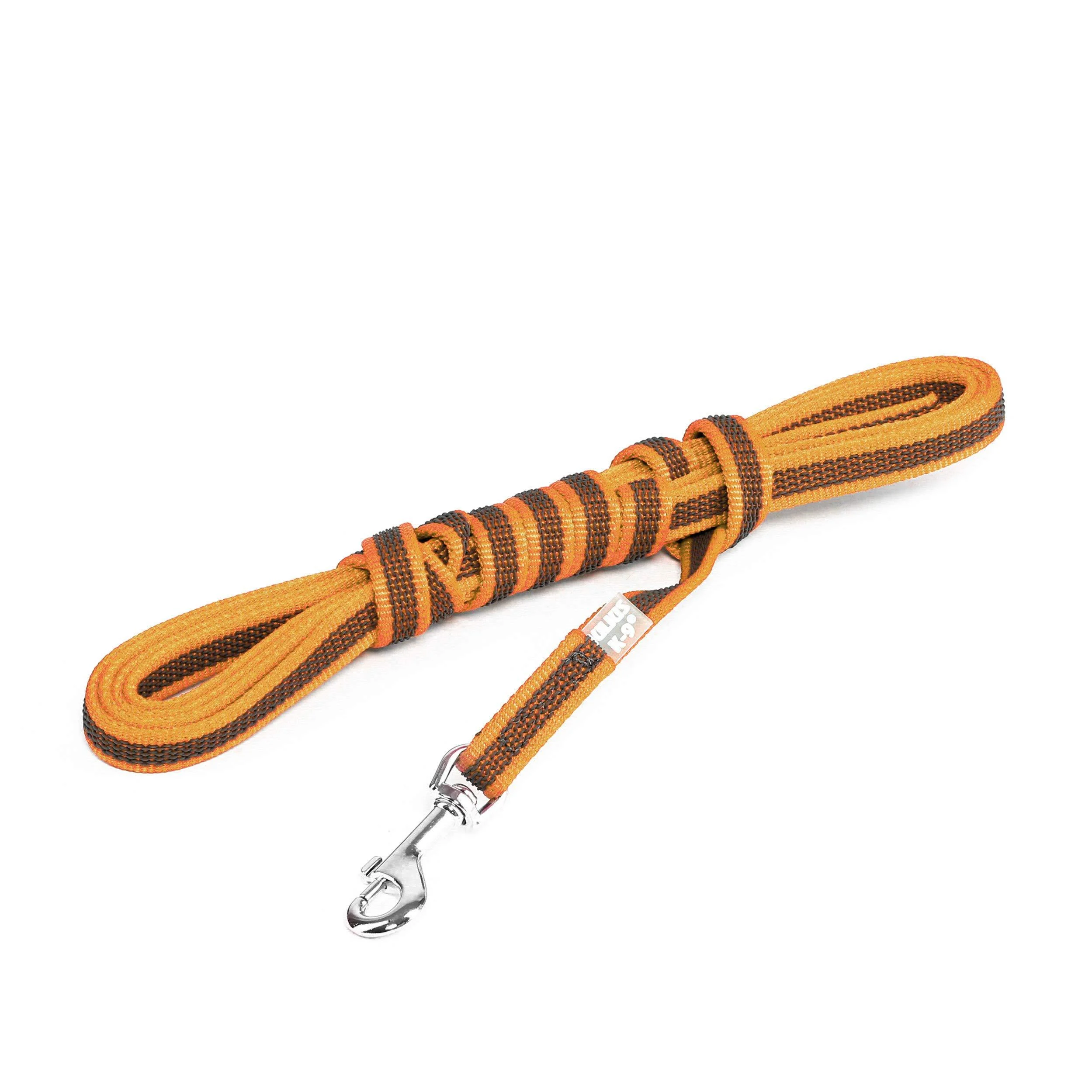 IDC Color & Gray rubberized leash 14 mm x 3 m without loop orange-gray Orange-gray 14 mm x 3 m (without loop)