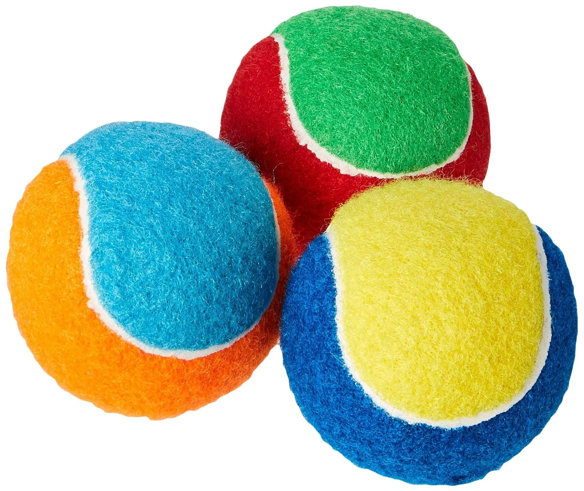 Petface Squeaky Tennis Balls for Dogs 3-Piece All Breed Sizes Squeaky Ball Pack of 3