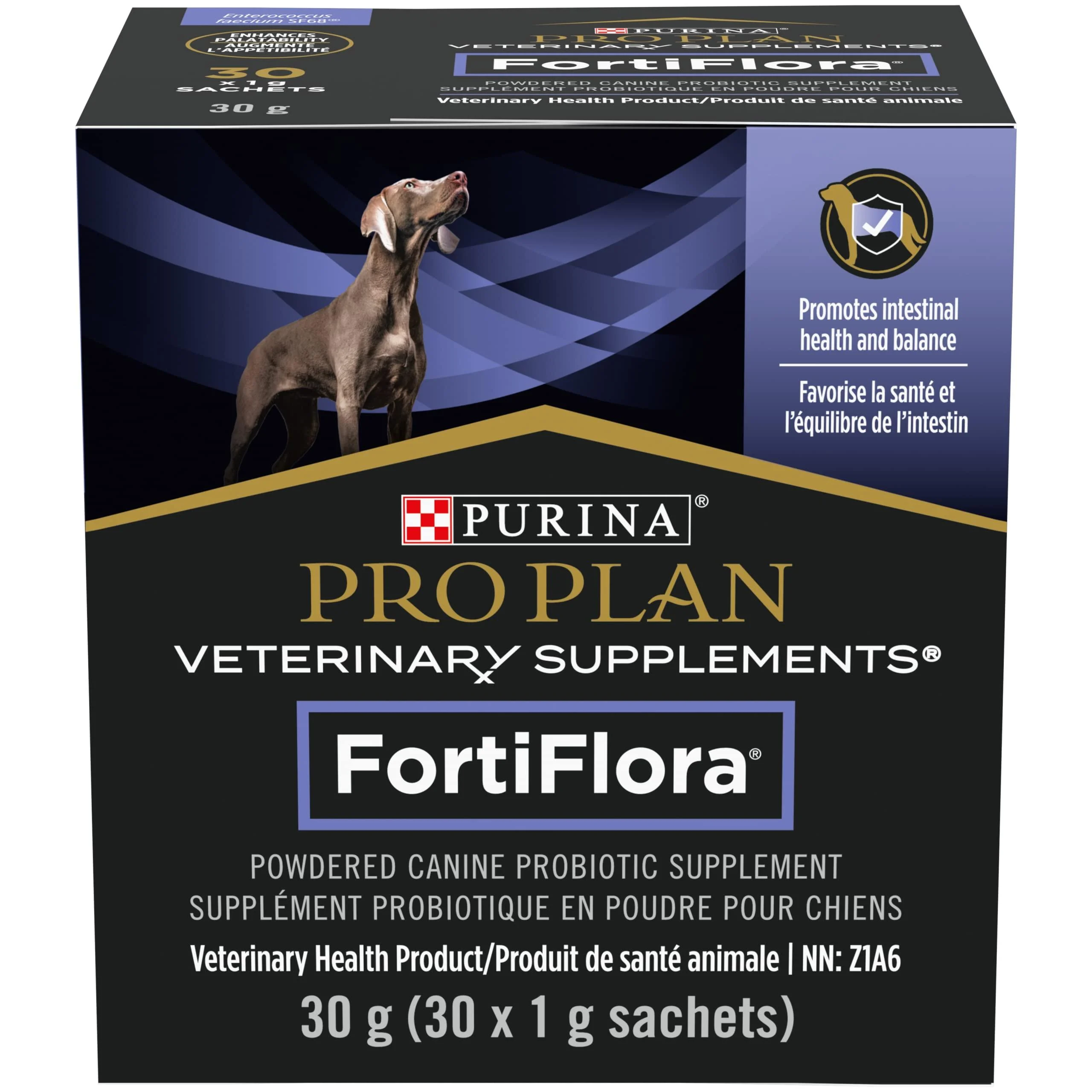 Purina Pro Plan Veterinary Supplements Fortiflora Powdered Dog Probiotics - 30 g sachets (Pack of 30) Probiotic Dog Supplement