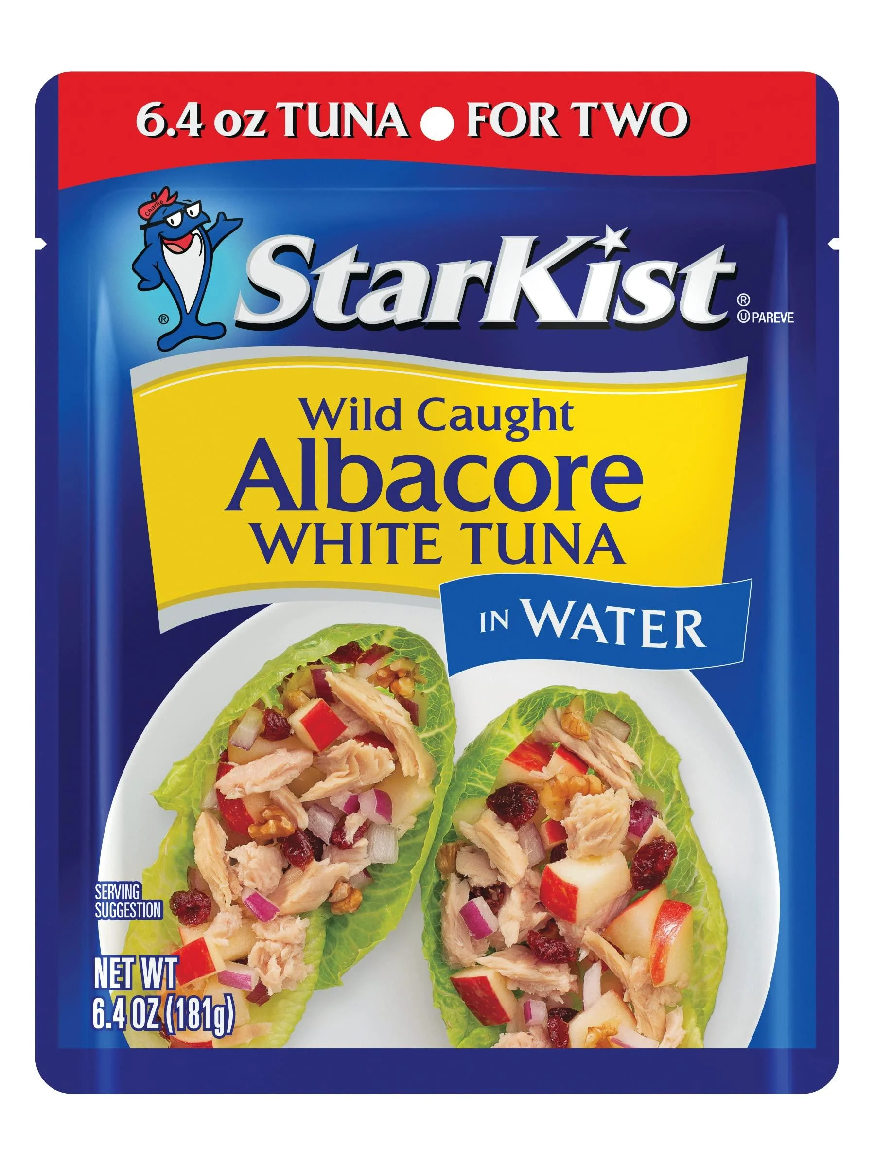 Starkist Wild Caught Albacore White Tuna In Water, 6.4 Oz Pouch - StarKist AmazonFresh