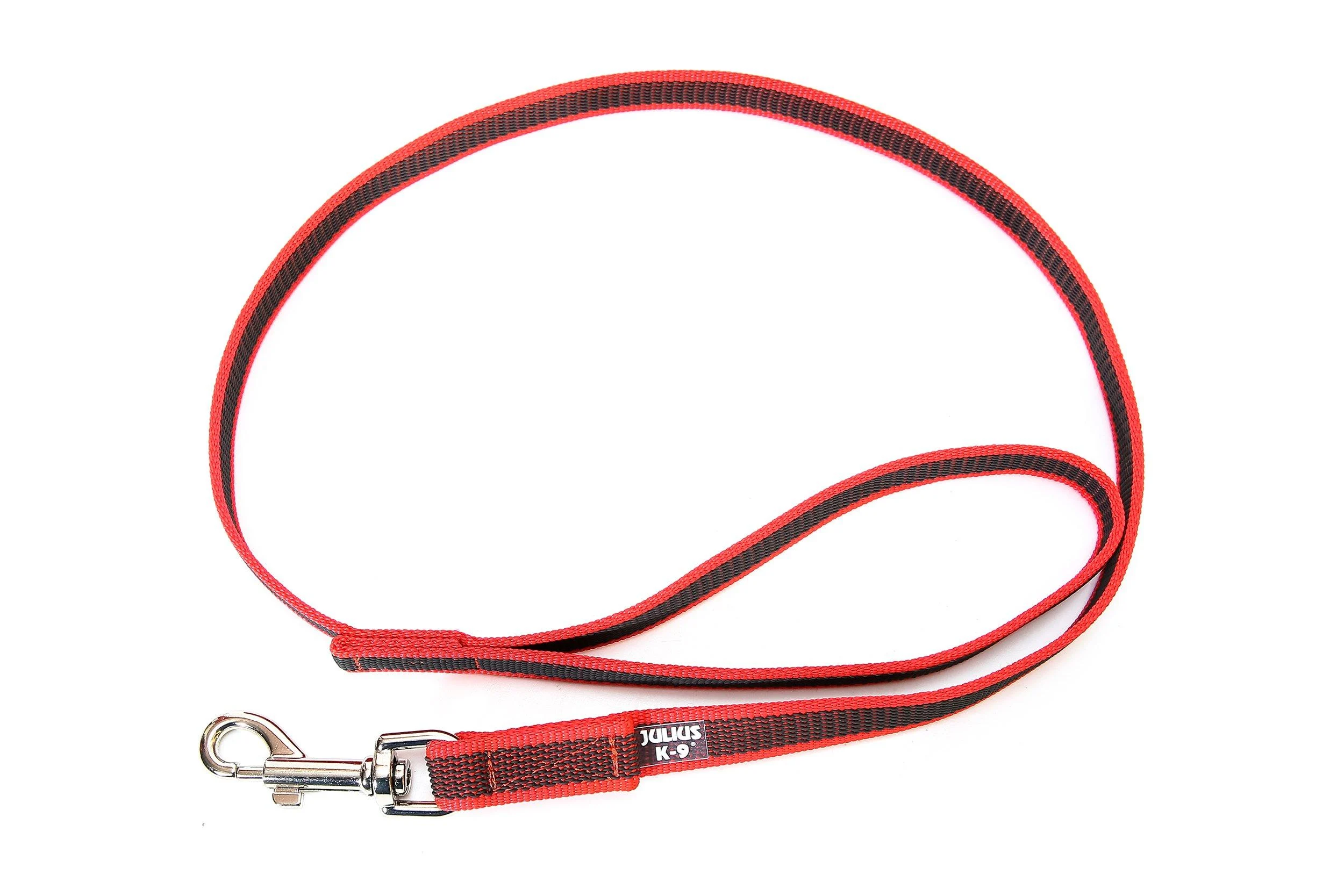 IDC Color & Gray rubberized leash 20 mm x 1.2 m with loop red-grey Red-grey 20 mm x 1.2 m (with loop)