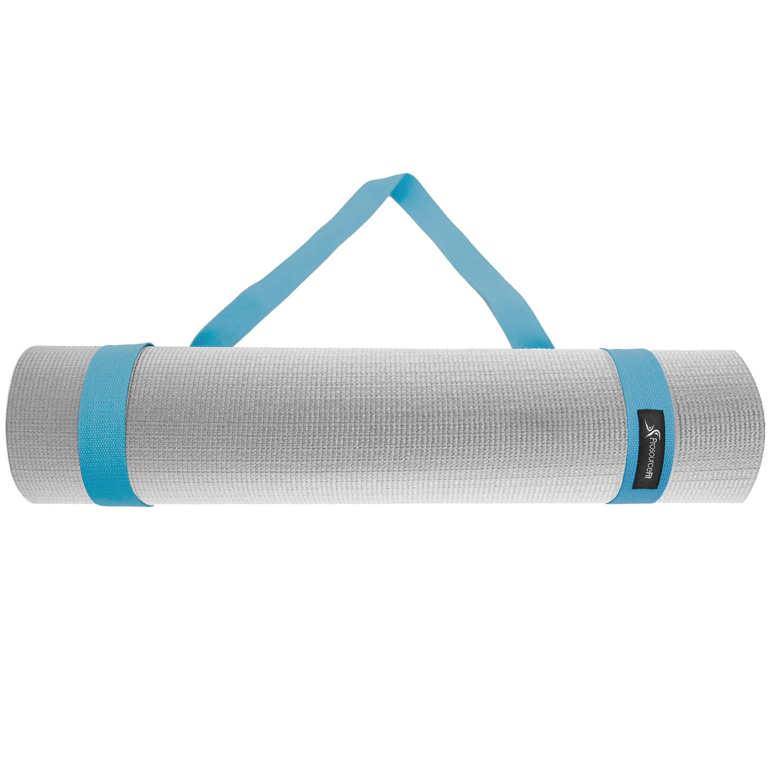 ProsourceFit Yoga Mat Carrying Sling, Easy Adjustable Carry Strap 152cm Long Cotton Aqua