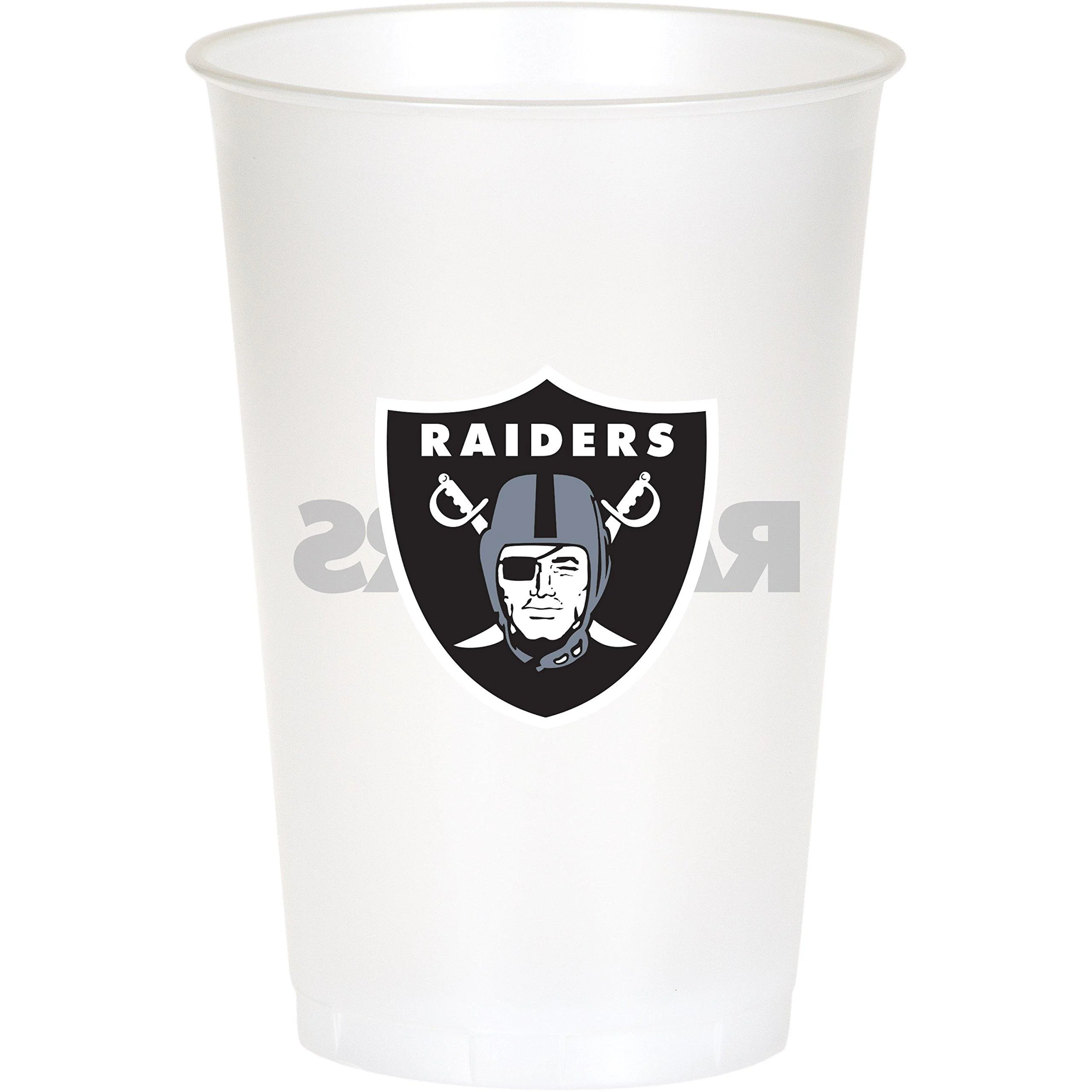 Creative Converting Las Vegas Raiders 20 oz Plastic Cups, 24 Count