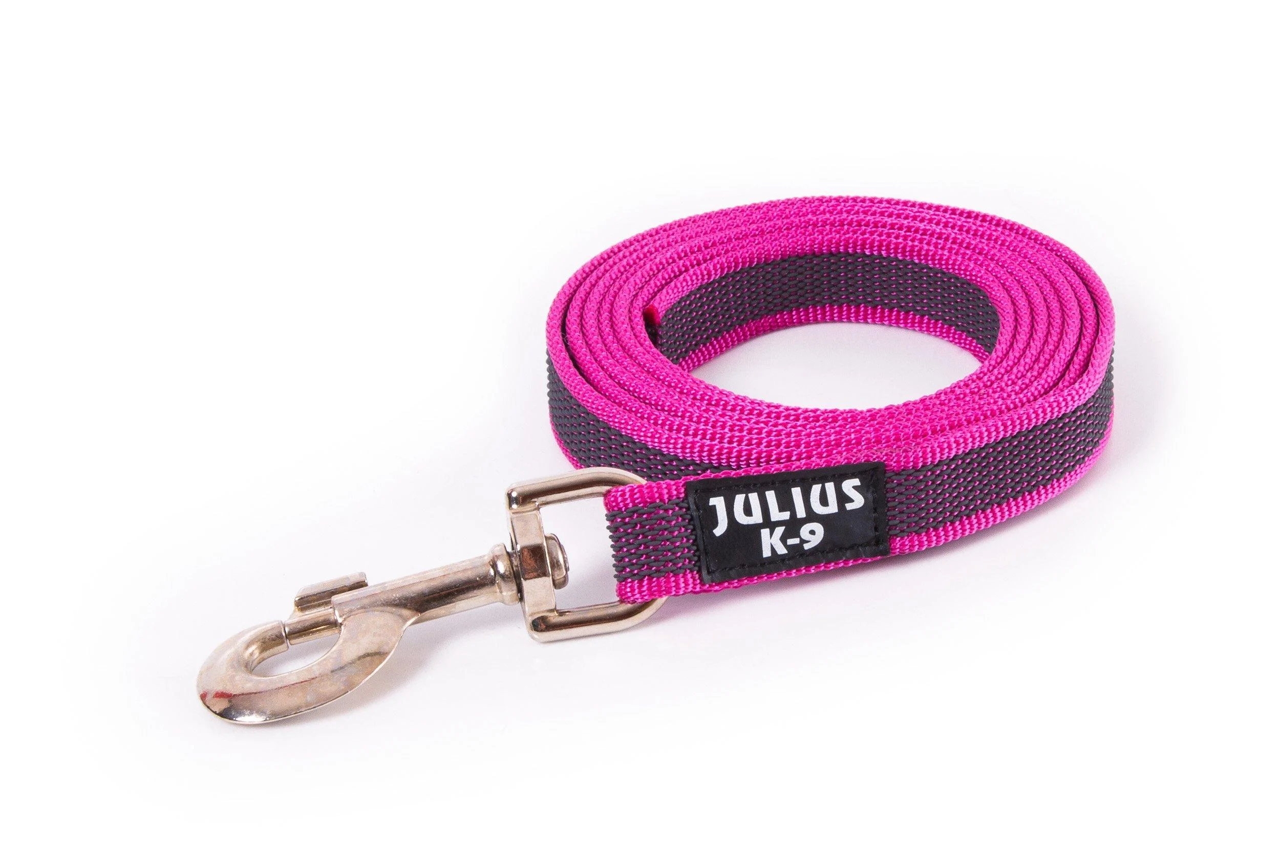 IDC Color & Gray rubberized leash 20 mm x 2 m without loop pink-gray Pink-gray 20 mm x 2 m (without loop)