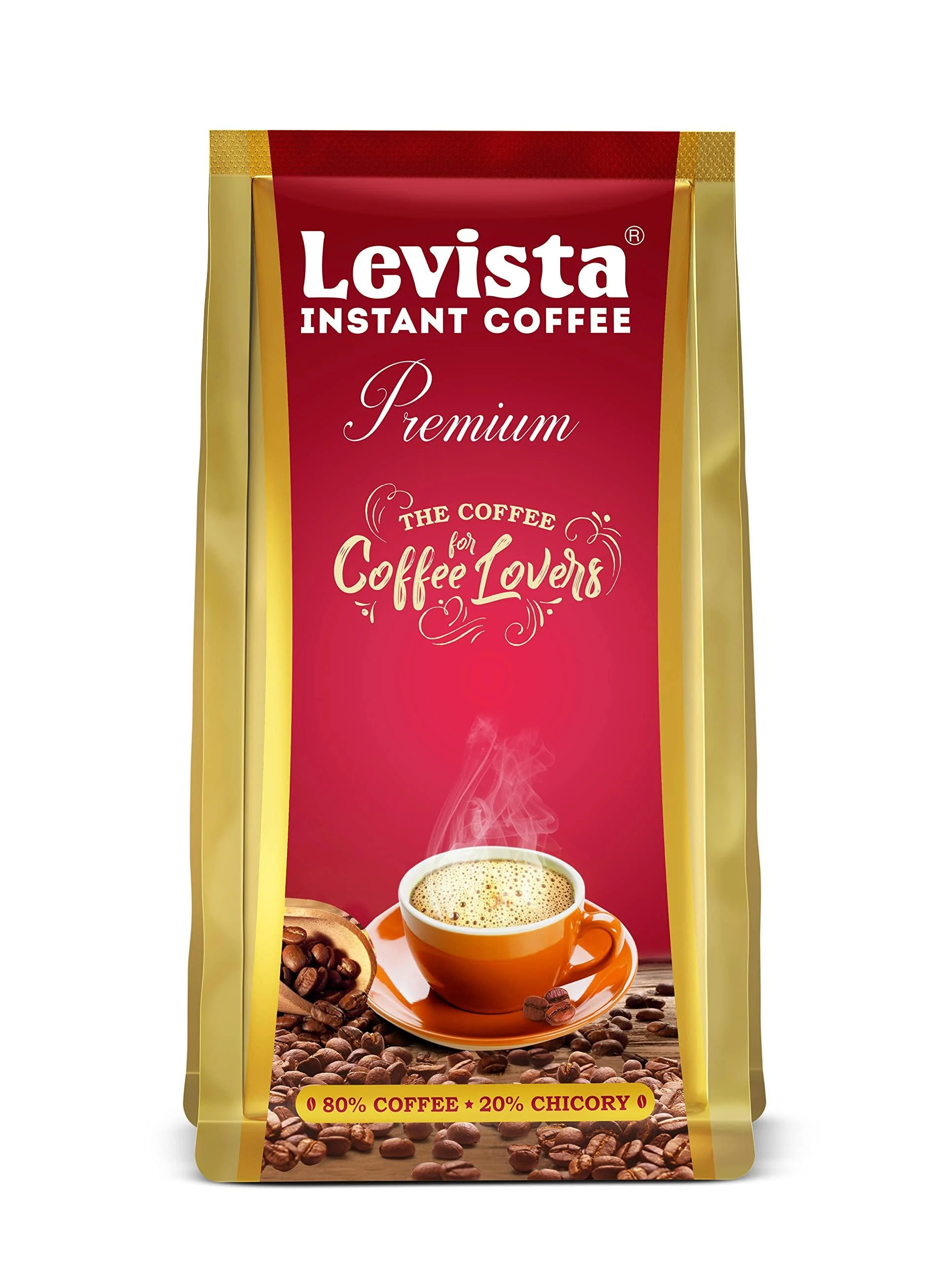 Levista Pochette de caf instantan de qualit sup rieure de 200 g Arabica 200 g (Lot de 1)