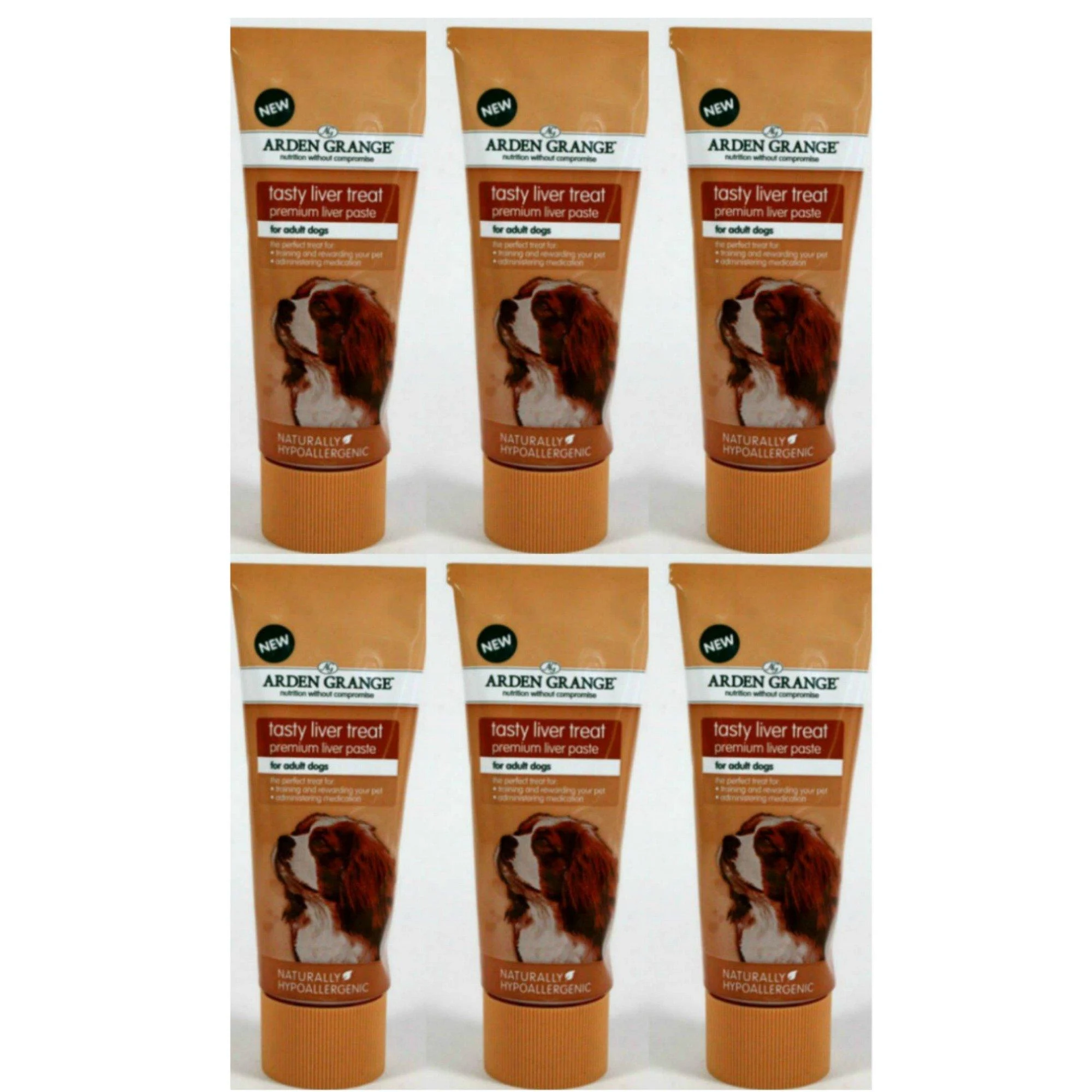 6 x 75g Arden Grange Liver Paste Dog Treat