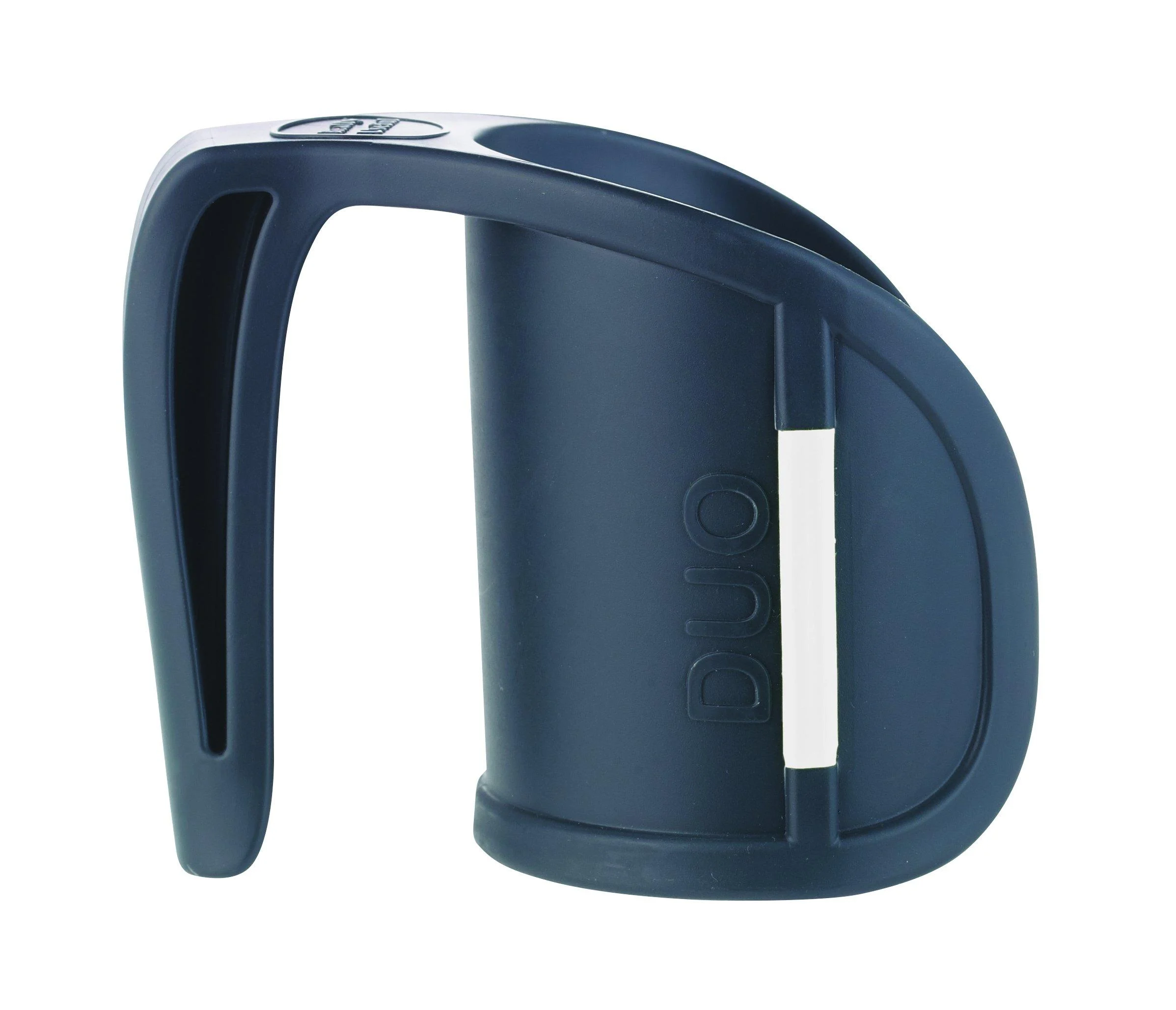 HealthSmart DUO Beverage Grip Handle for Mugs, Glasses and Bottles, Protects Hands from Hot Mug Surfaces, White,0.5 Pound