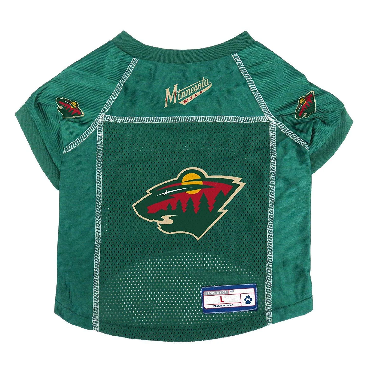 NHL Pet Jersey Minnesota Wild Small - Littlearth