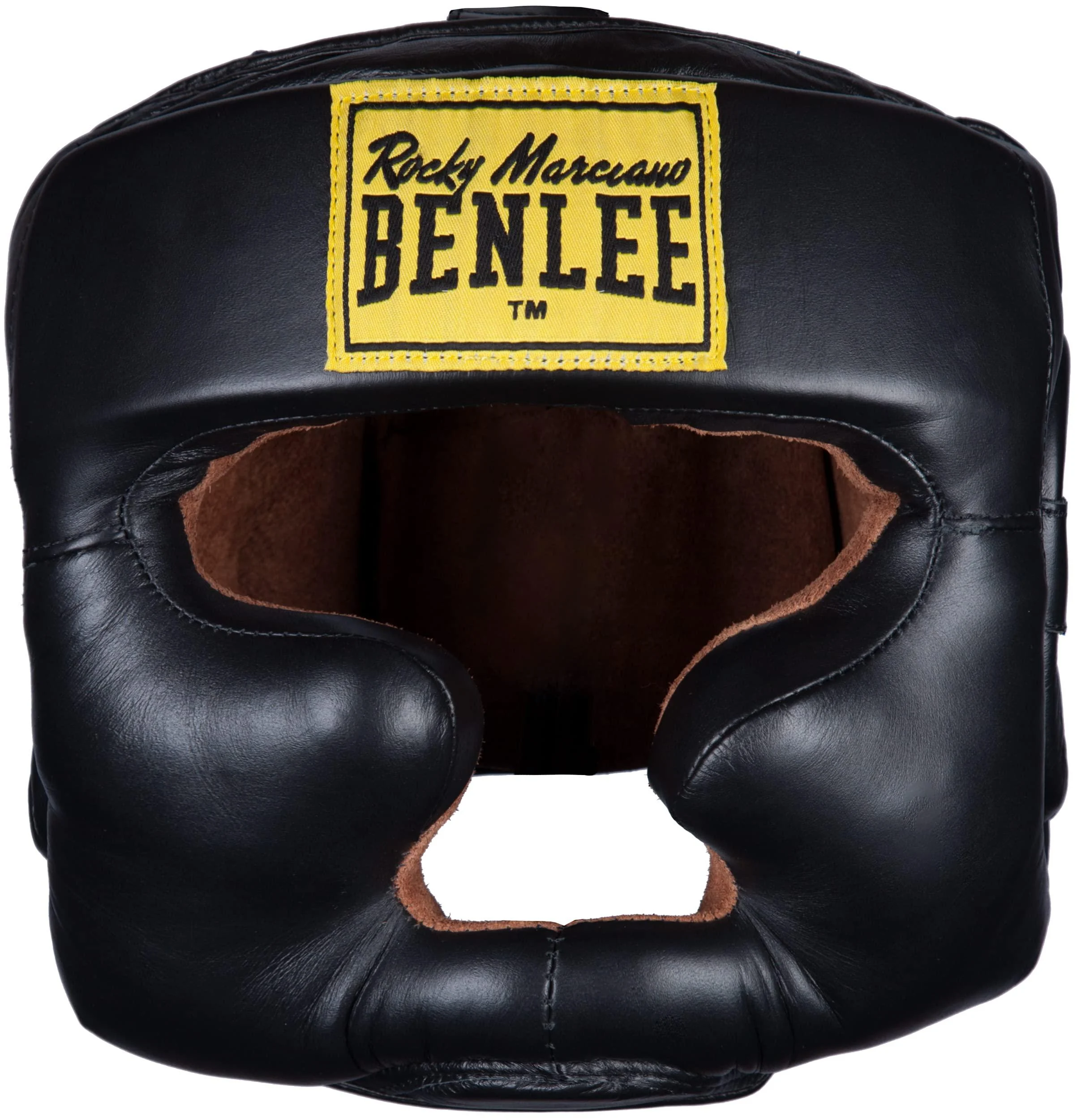 BENLEE Leather Head Guard Full FACE Protection S/M - BENLEE Rocky Marciano