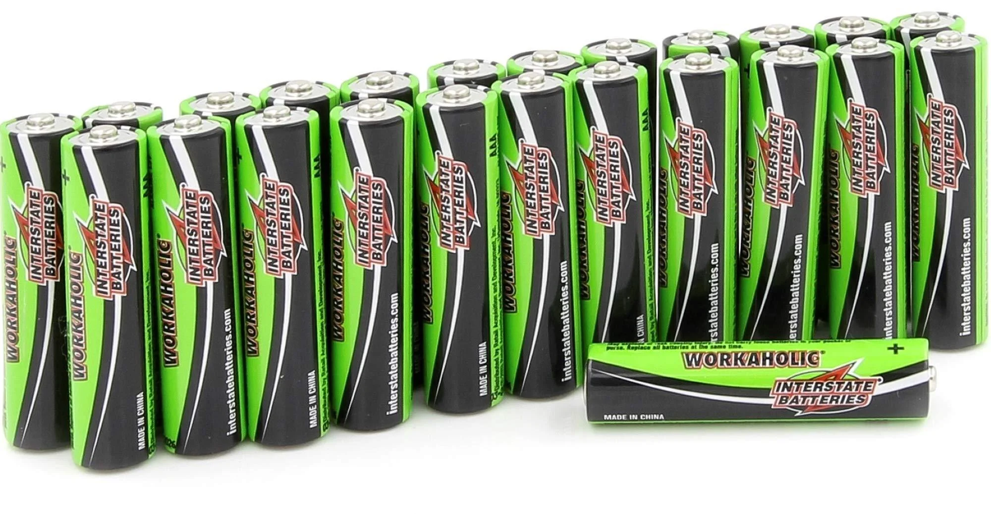 Interstate Batteries AAA Alkaline Battery (24 Pack) All-Purpose 1.5V High Performance Batteries - Workaholic (DRY0075) AAA Battery (24-Pack)