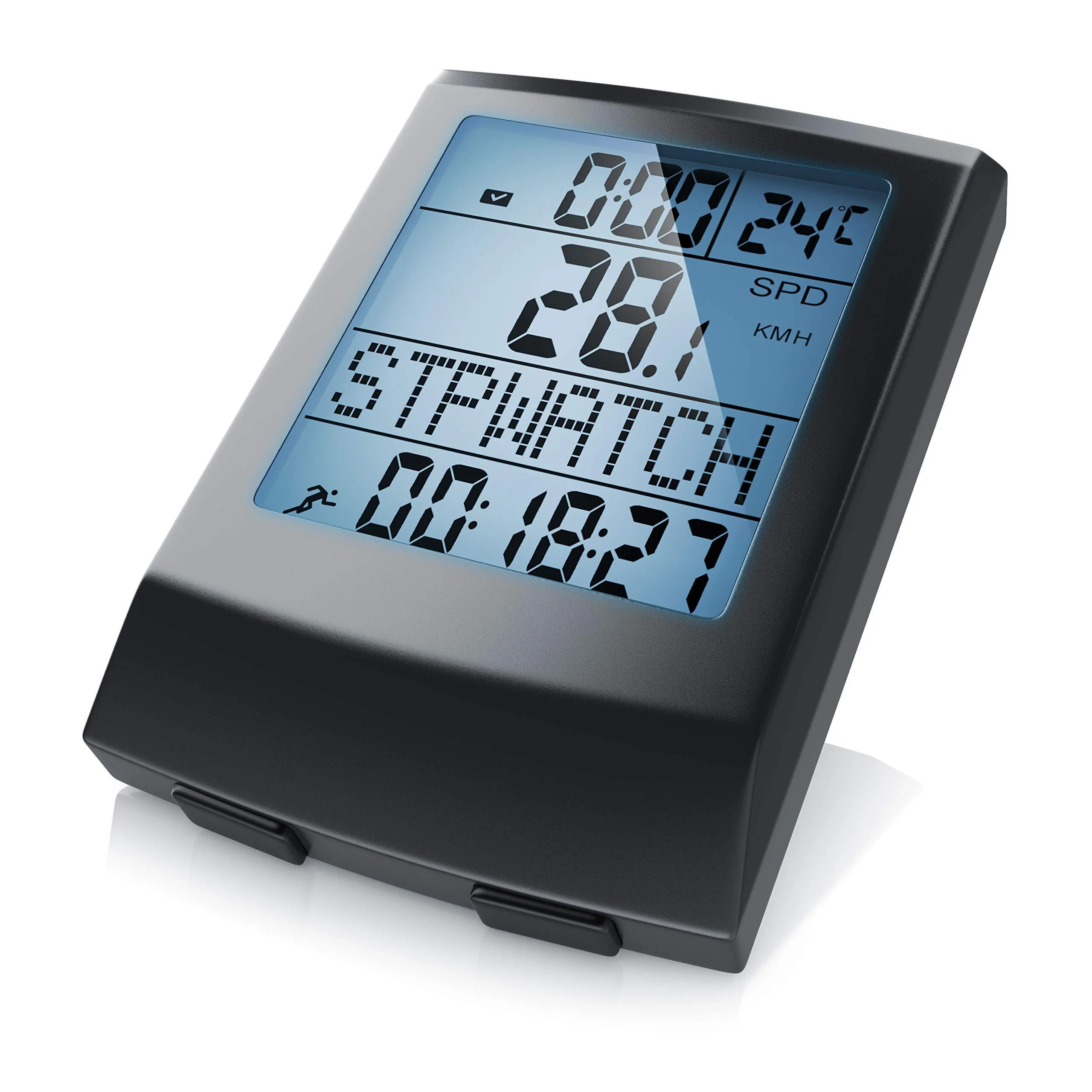 Wireless bike computer - bike speedometer - bike computer - speedometer - 13 functions - temperature display in C - backlight