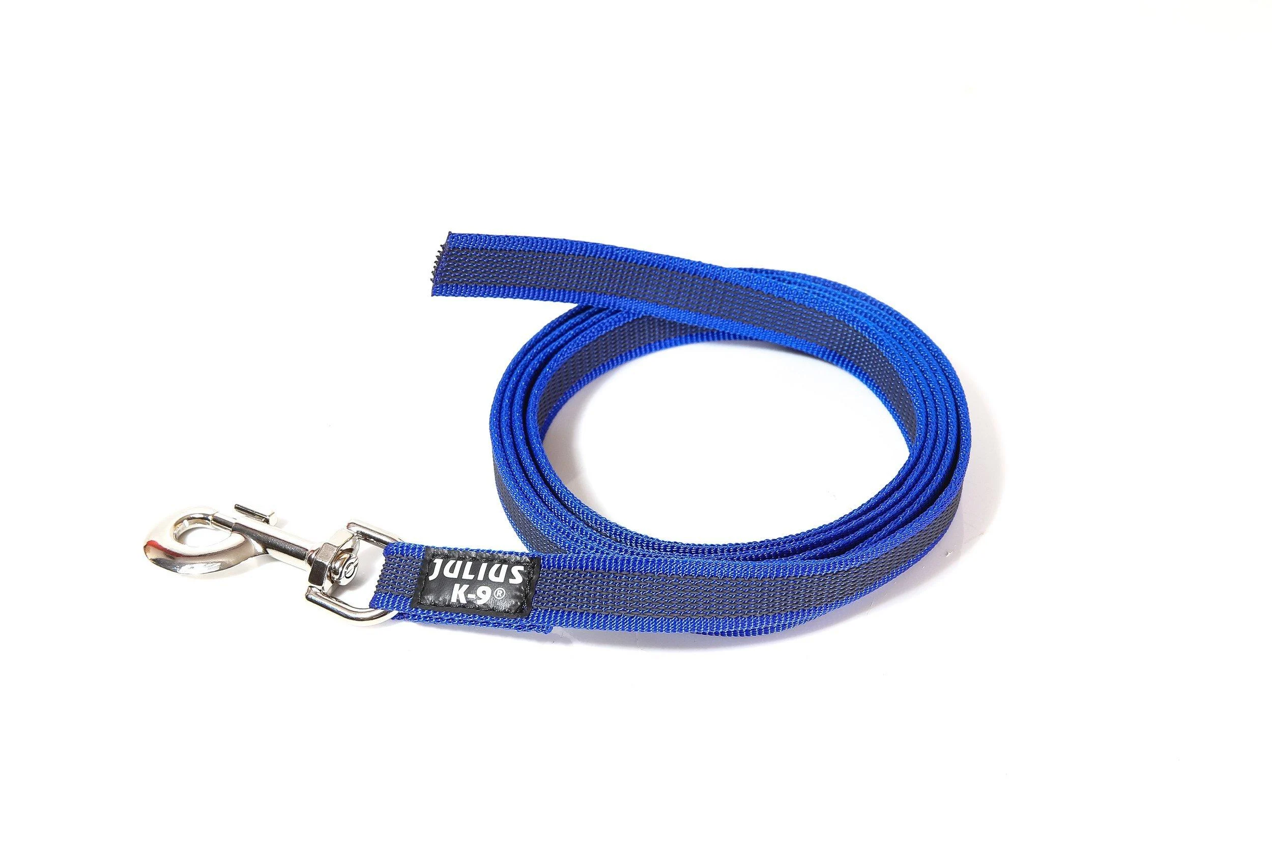 IDC Color & Gray rubberized leash 20 mm x 2 m without loop blue-grey Blue-grey 20 mm x 2 m (without loop)