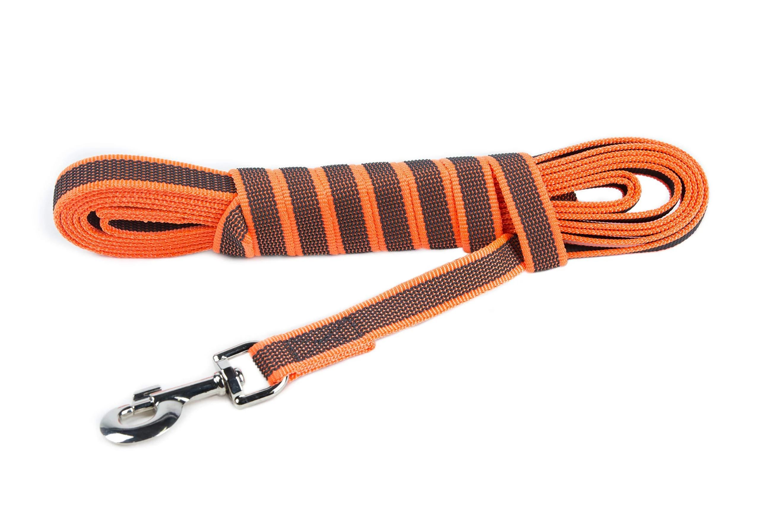 IDC Color & Gray rubberized leash 20 mm x 5 m with loop orange-gray Orange-gray 20 mm x 5 m (with loop)