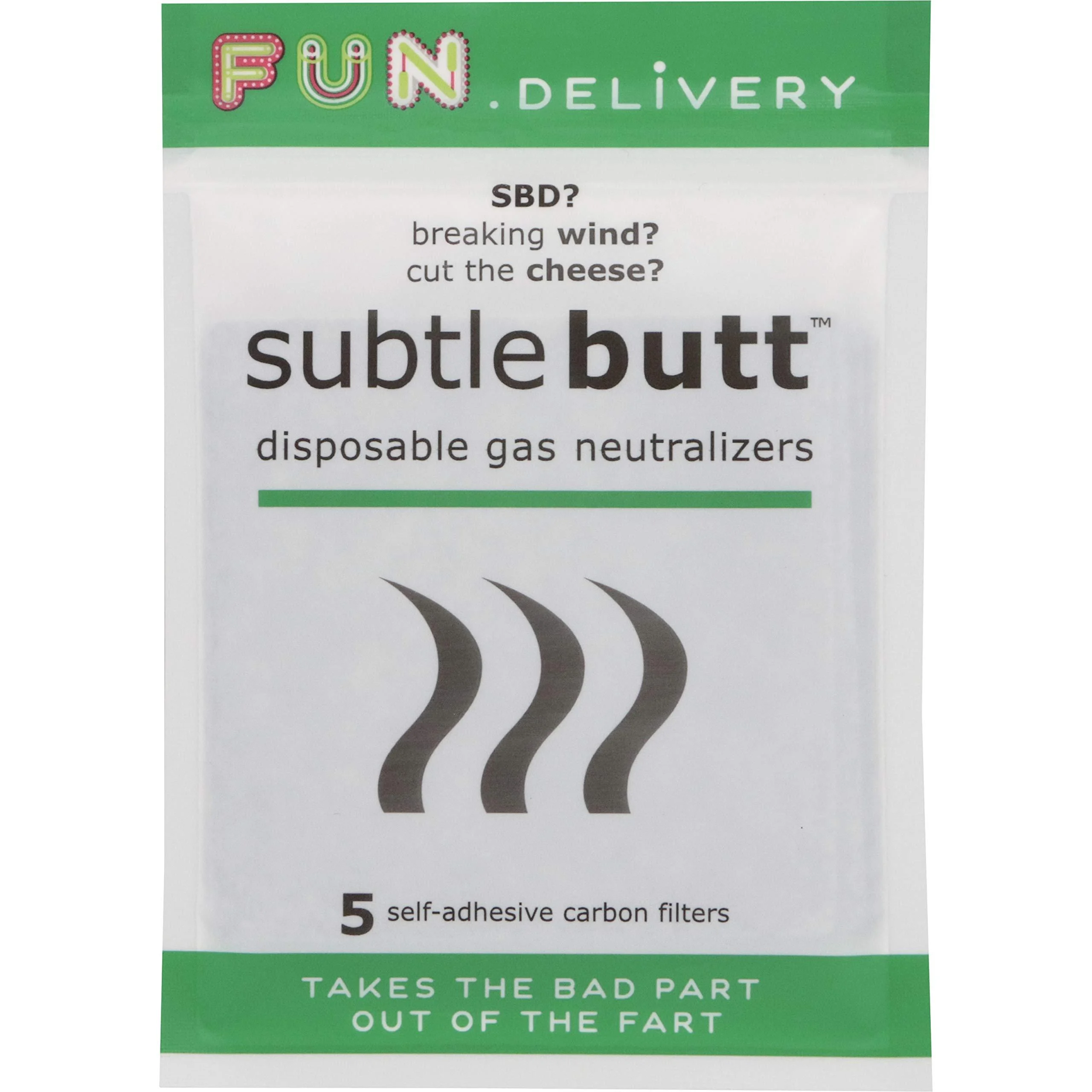 Subtle Butt: disposable gas neutralizers (5 saving graces) - Fashion First Aid