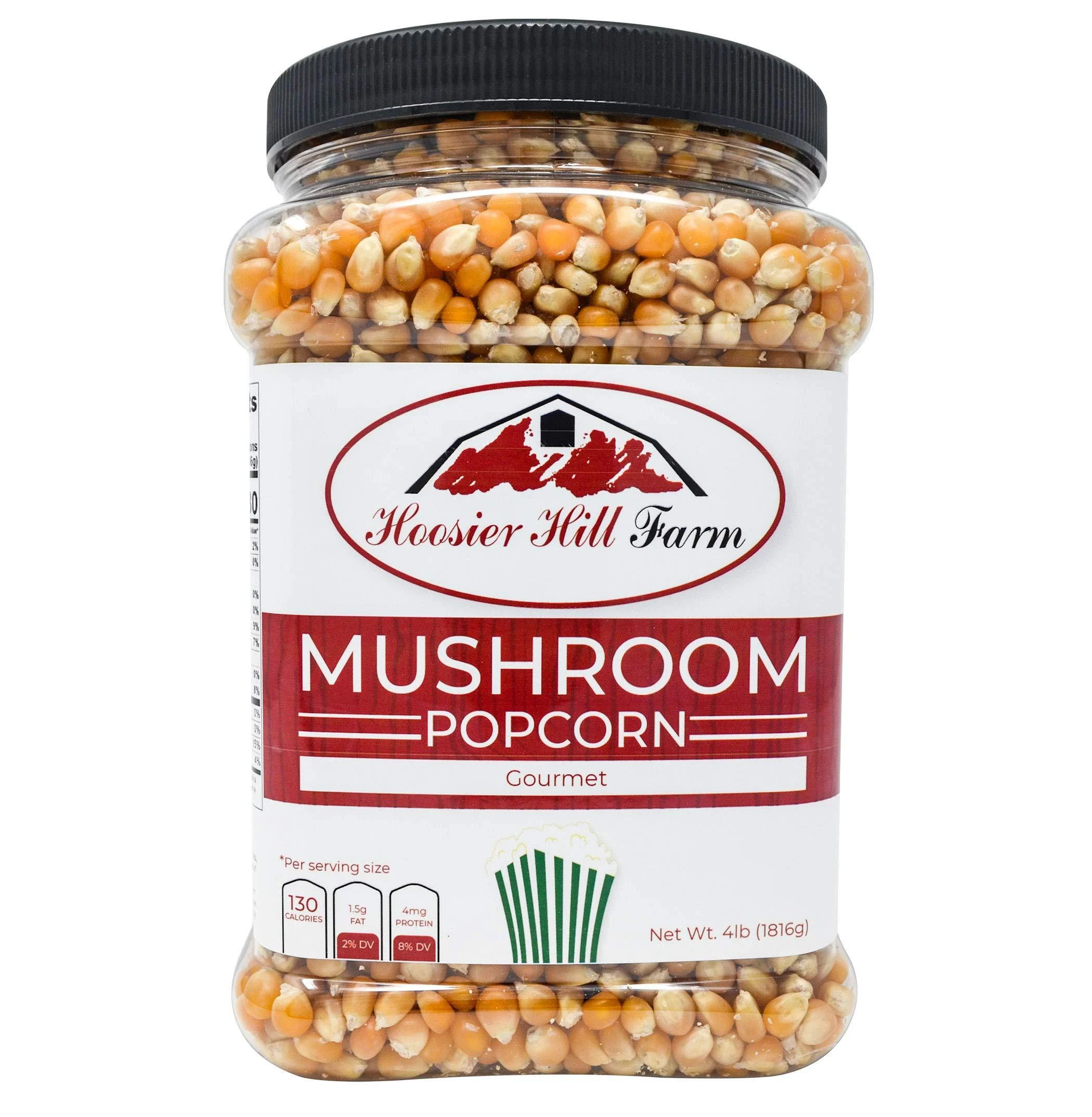 Hoosier Hill Farm Gourmet Mushroom NON-GMO Popcorn Lovers Unflavored 4 lb 64 Oz
