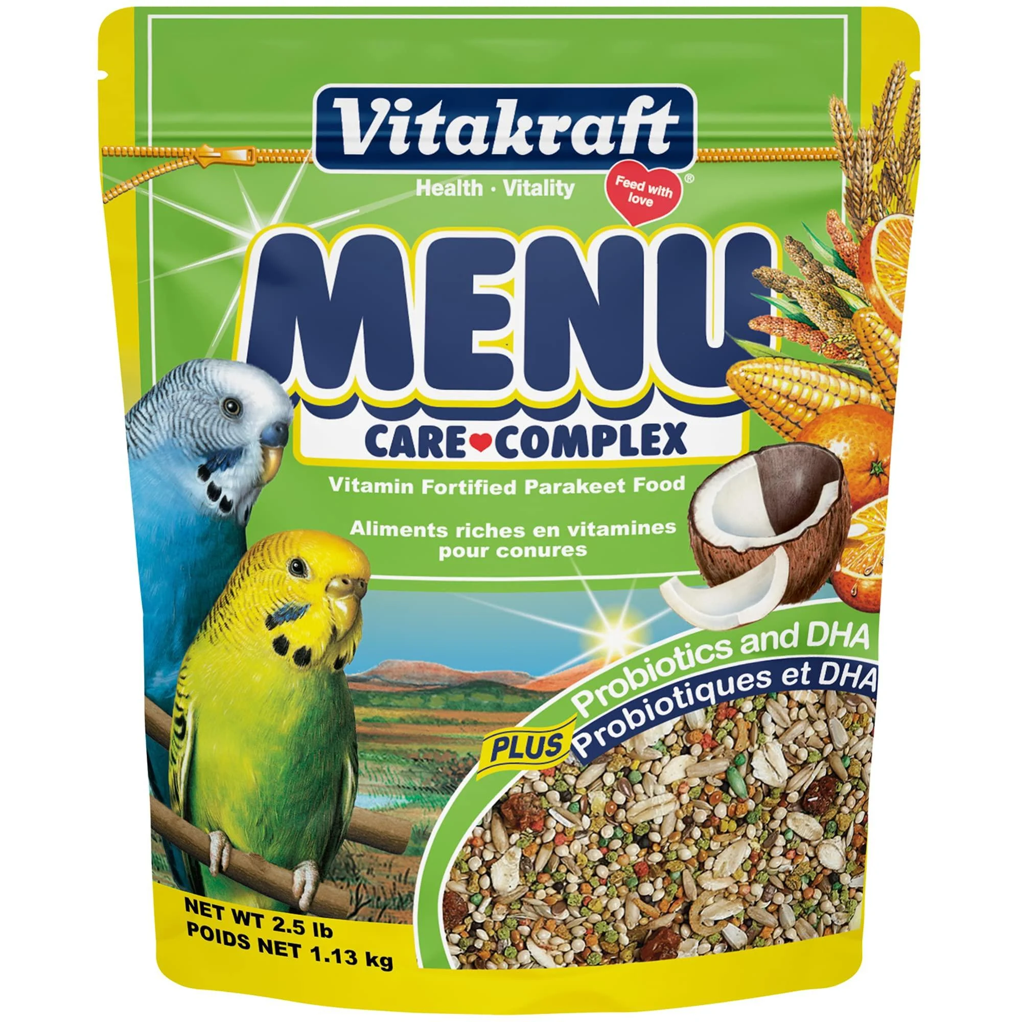 Vitakraft Parakeet Food 2.5 Pound (Pack of 1) beige