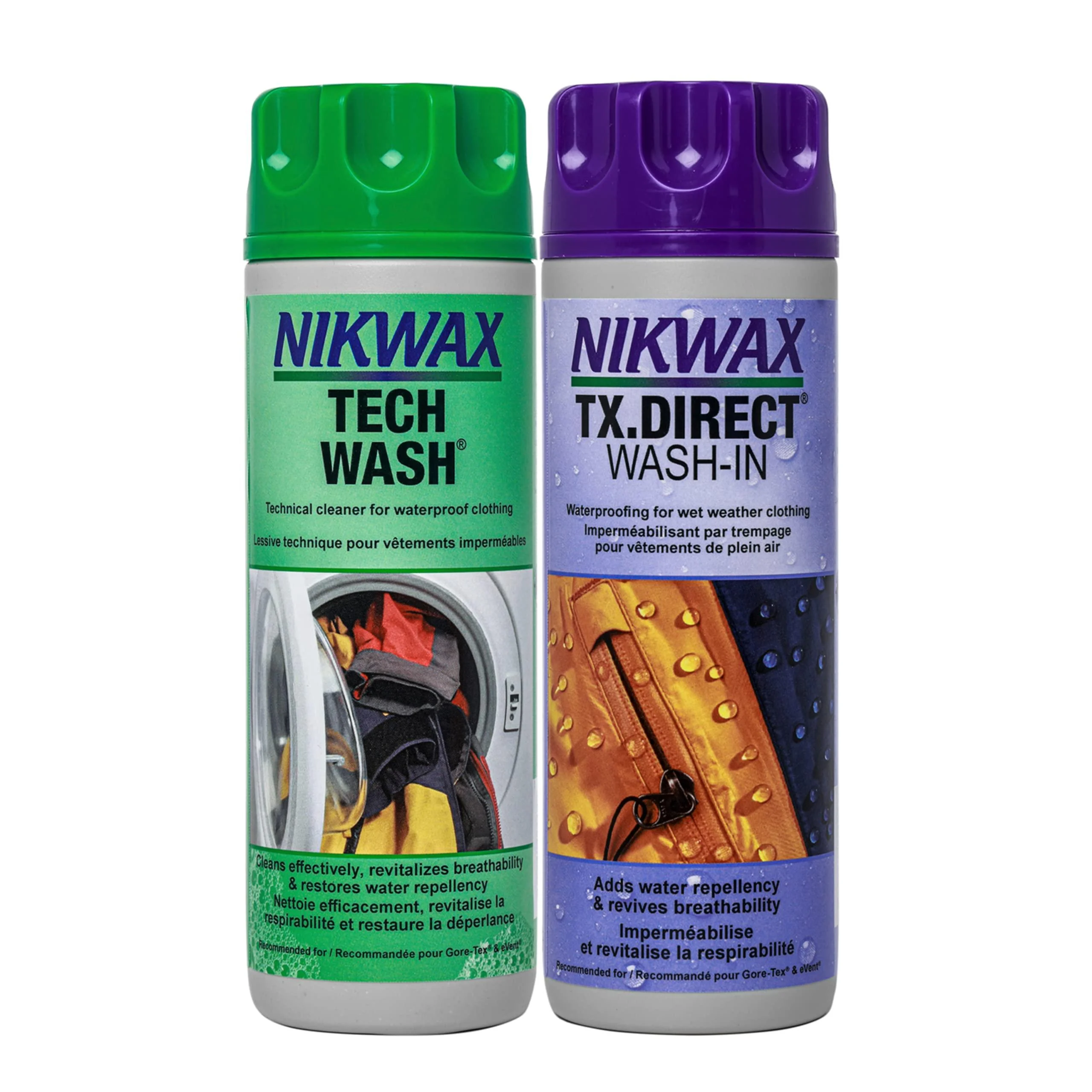 Nikwax Hardshell Cleaning & Waterproofing Duo-Pack 300ml