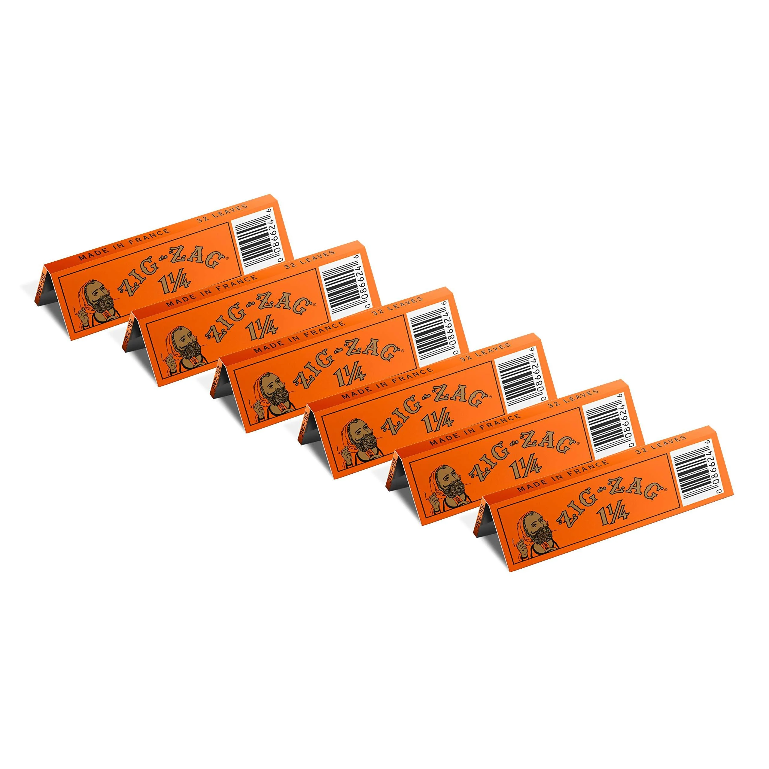 ZIG-ZAG Rolling Papers French Orange 1 14 ( 6 Booklets)