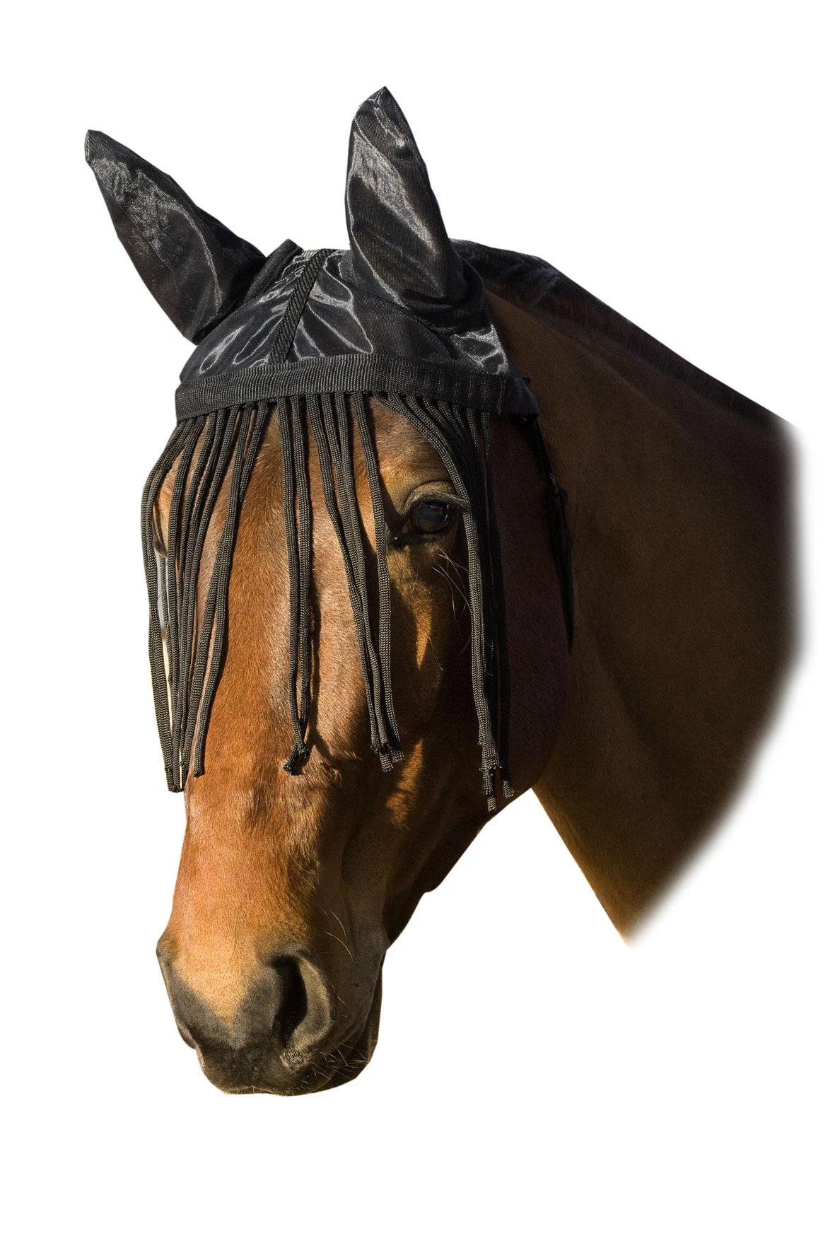 USG Fly Veil with Ear Protector/ Fringes FulLarge Black