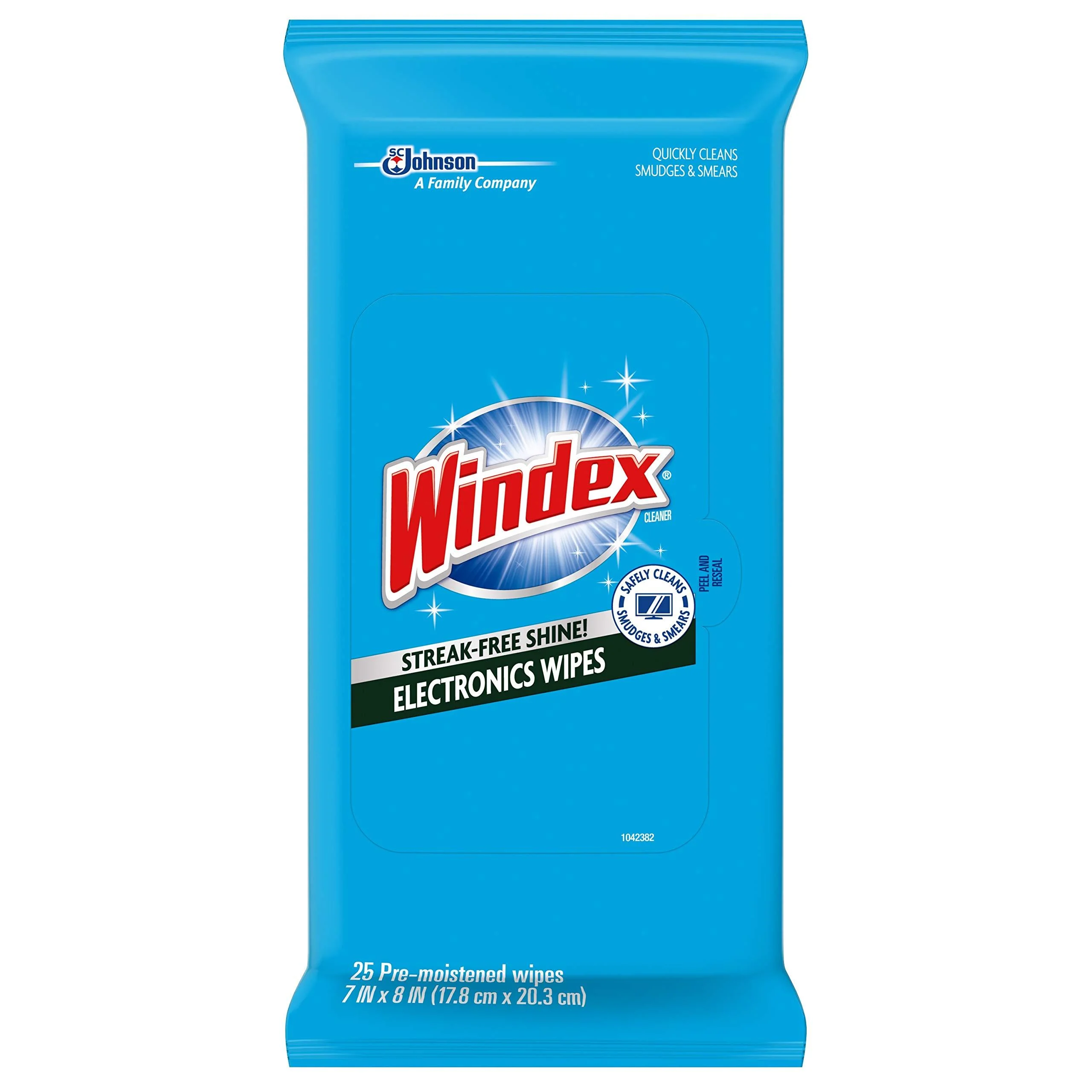 Windex Electronics Wipes Pre-Moistened Provides Streak-Free Shine 25 Count 25 Count (Pack of 1)