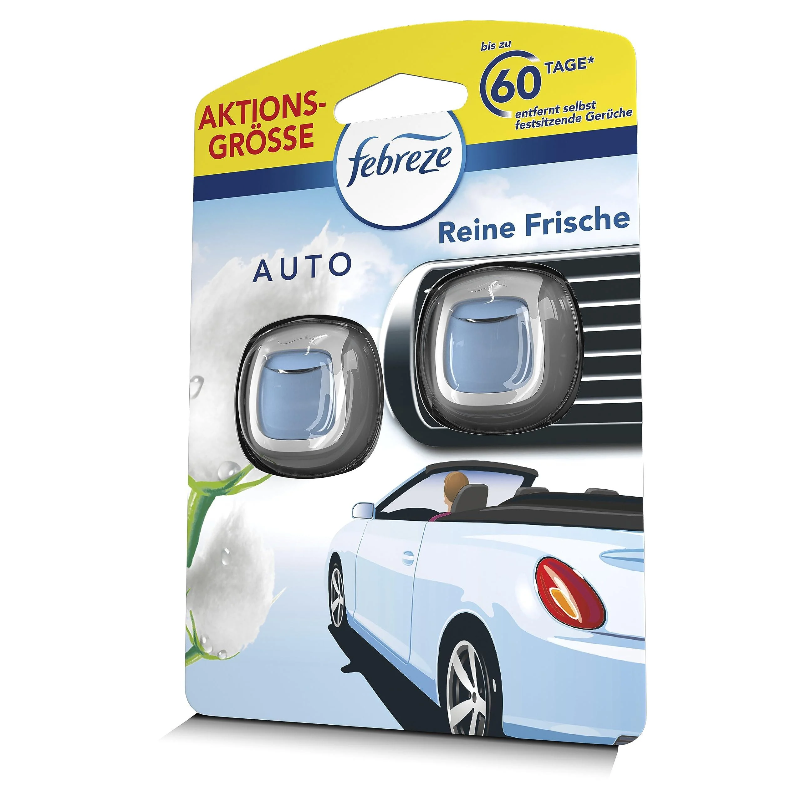 Febreze Pure Freshness Car Air Freshener 3-pack (3 x 4 ml) Pure Freshness 2-pack