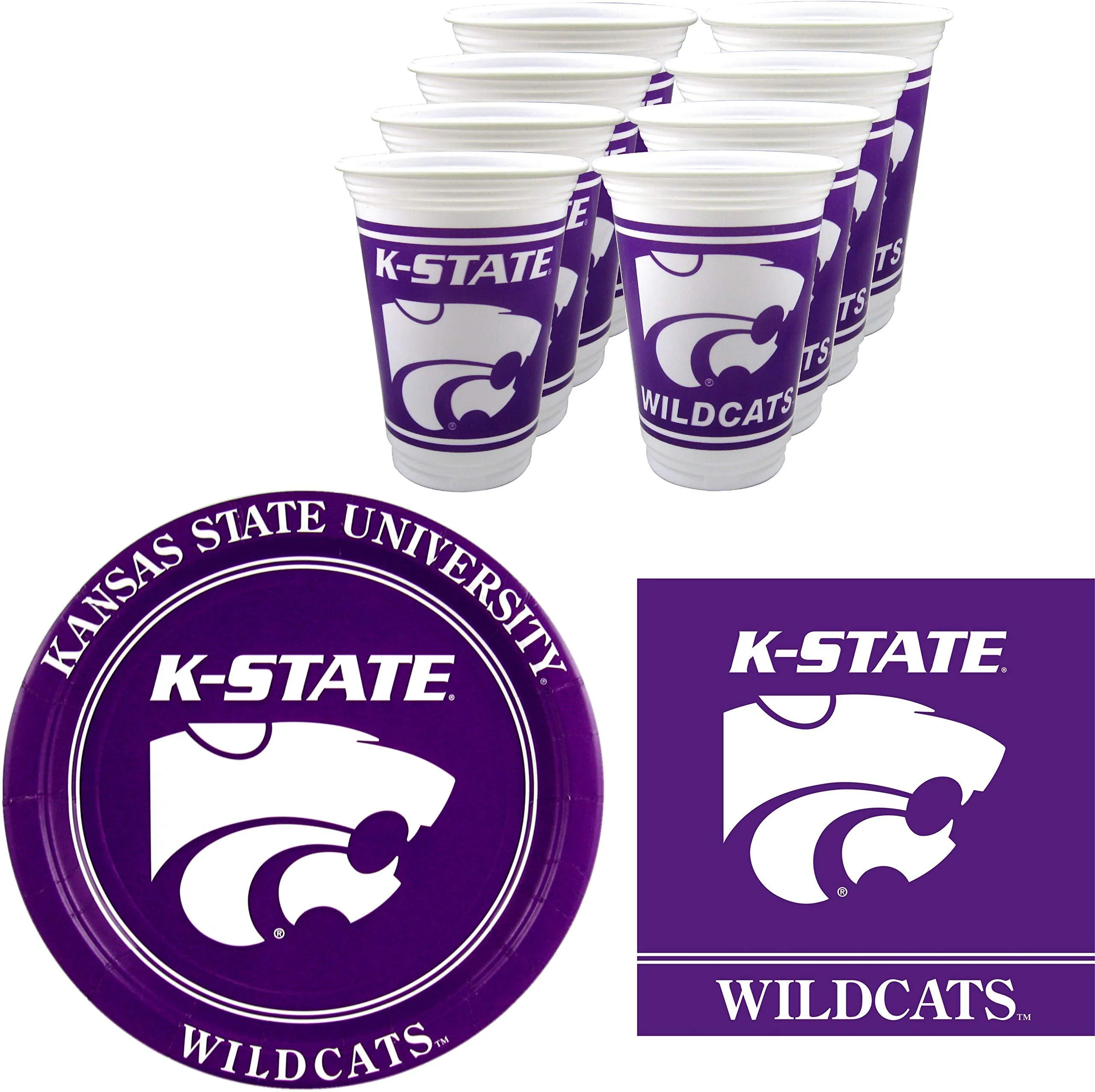 Kansas State Wildcats Party Supplies - 48 pieces