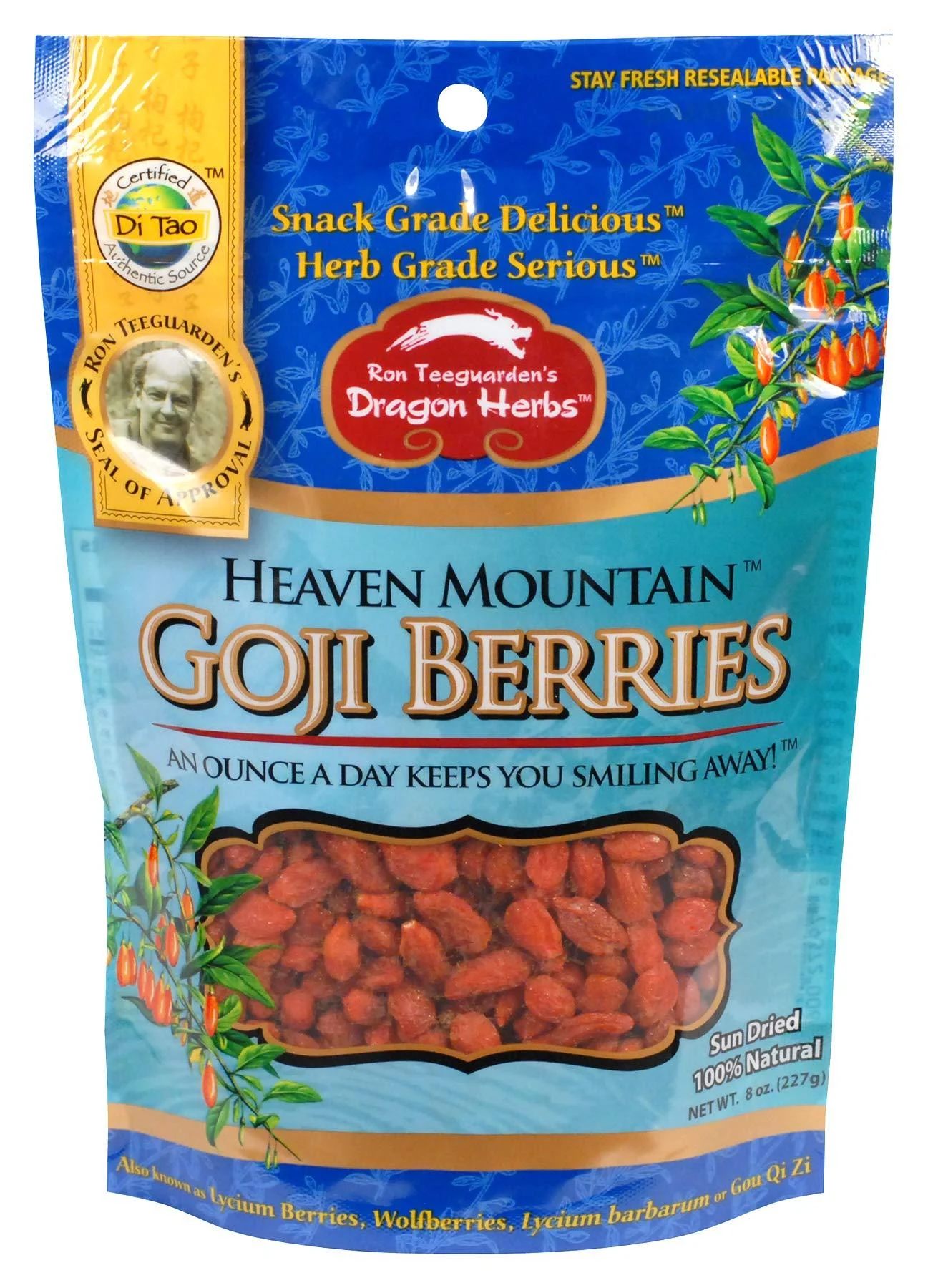 Dragon Herbs Heaven Mountain Goji Berries 8 oz (227 g)