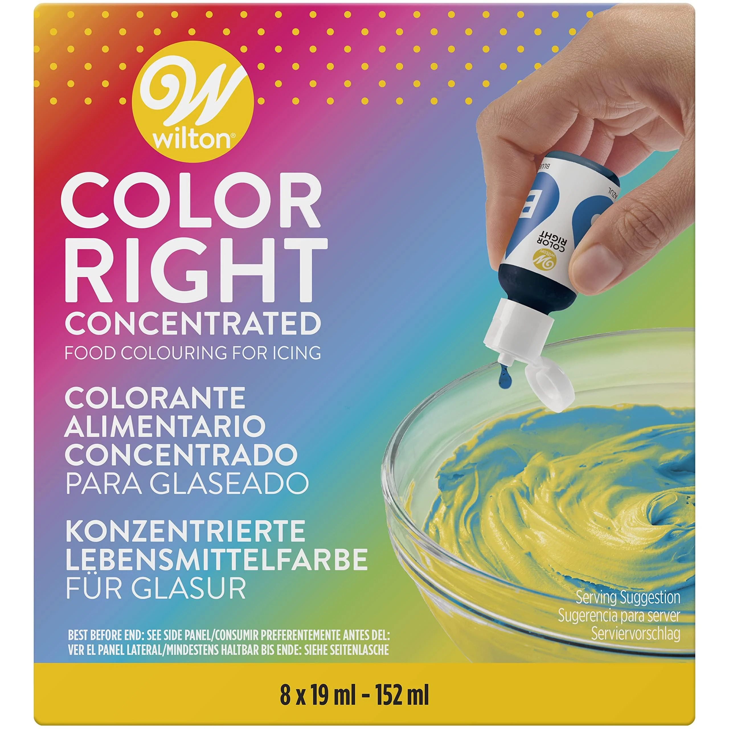 Wilton Color Right Performance Food Coloring Set 8 Colors