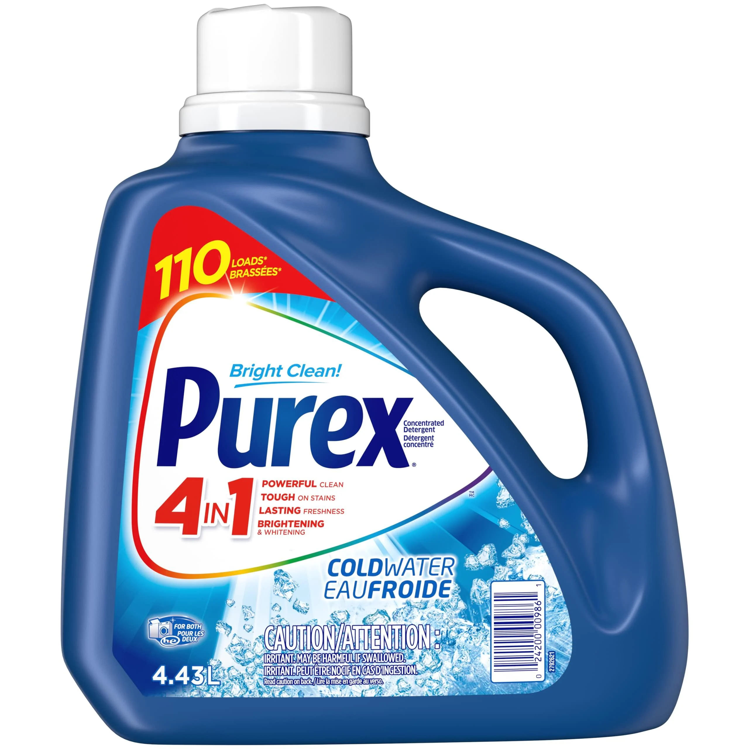 Purex Coldwater Liquid Laundry Detergent 4.43 Liters 110 Loads