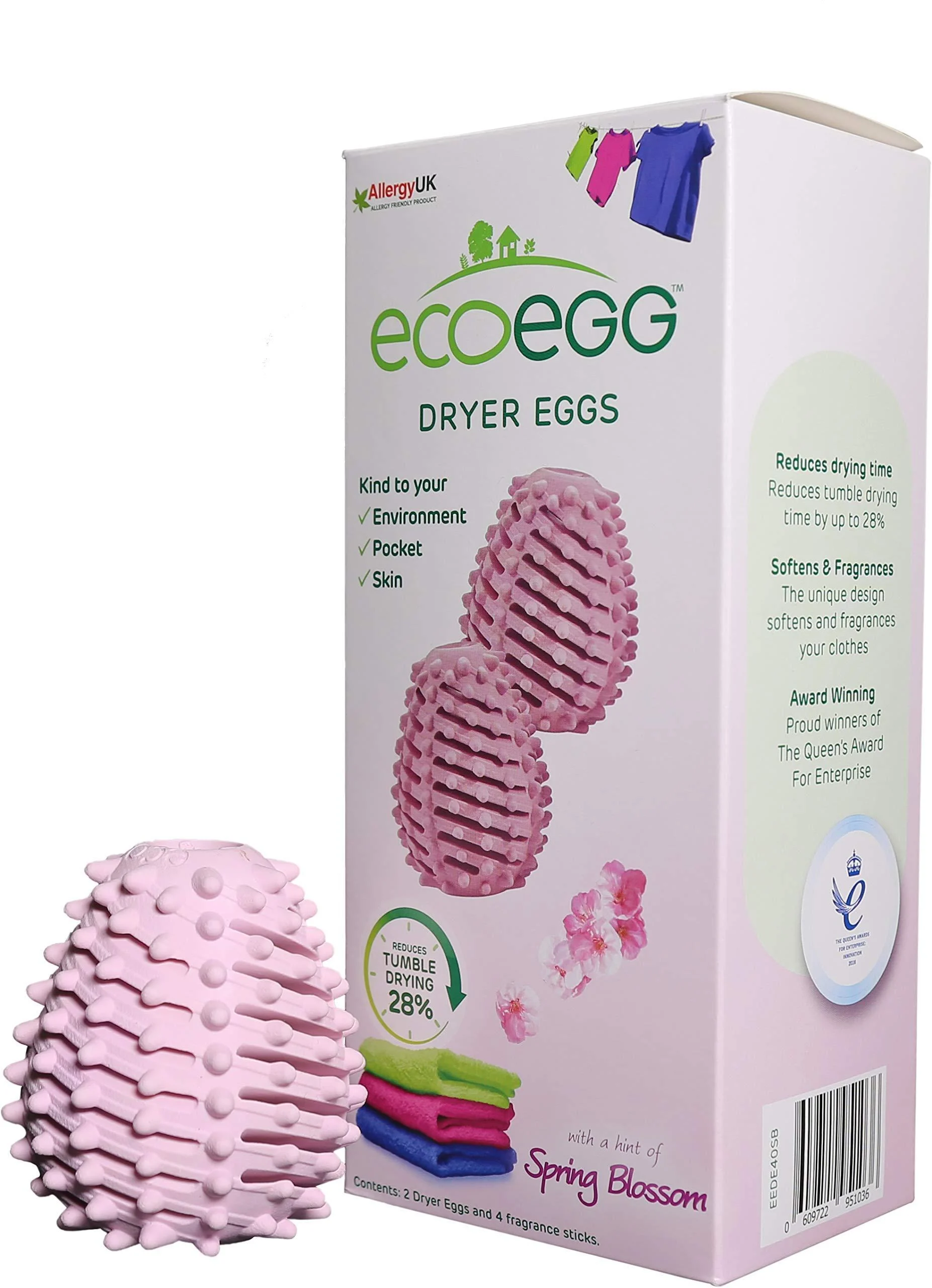 ecoegg Spring Blossom Dryer Egg, 2 Piece