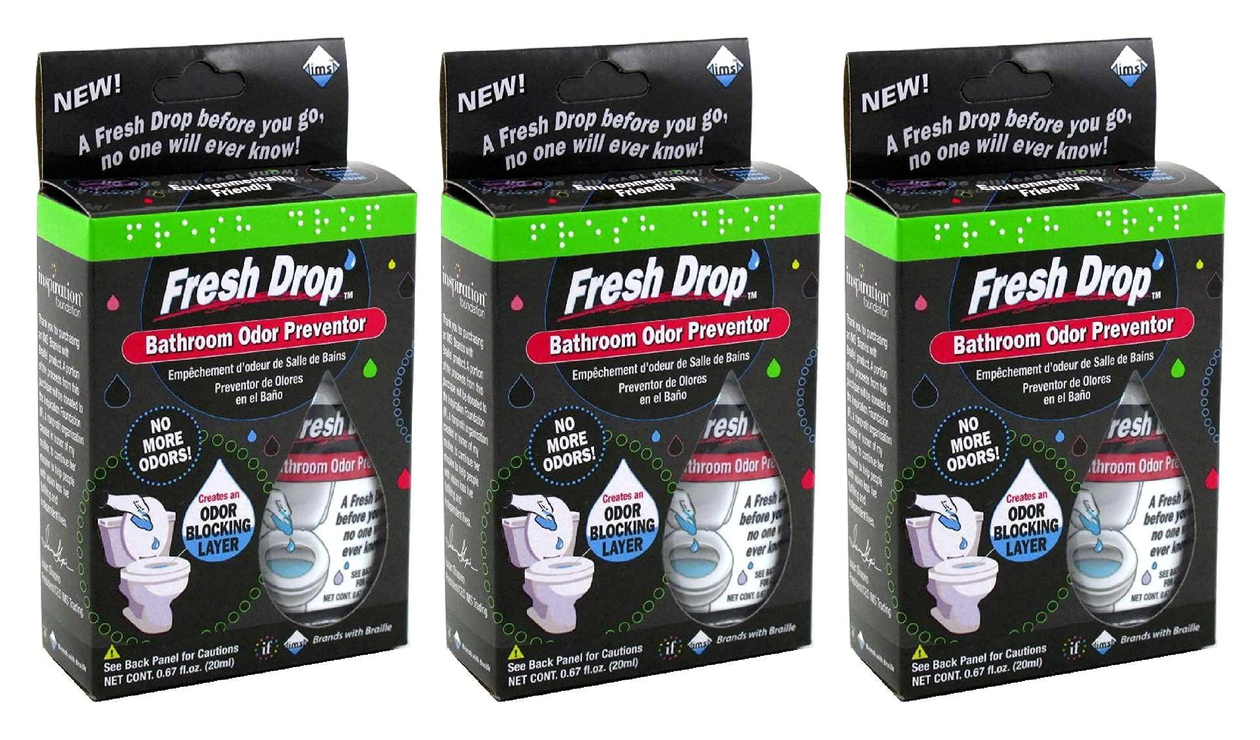 Cleanlogic Fresh Drop Bathroom Odor Preventor 1 ea (Pack of 3)