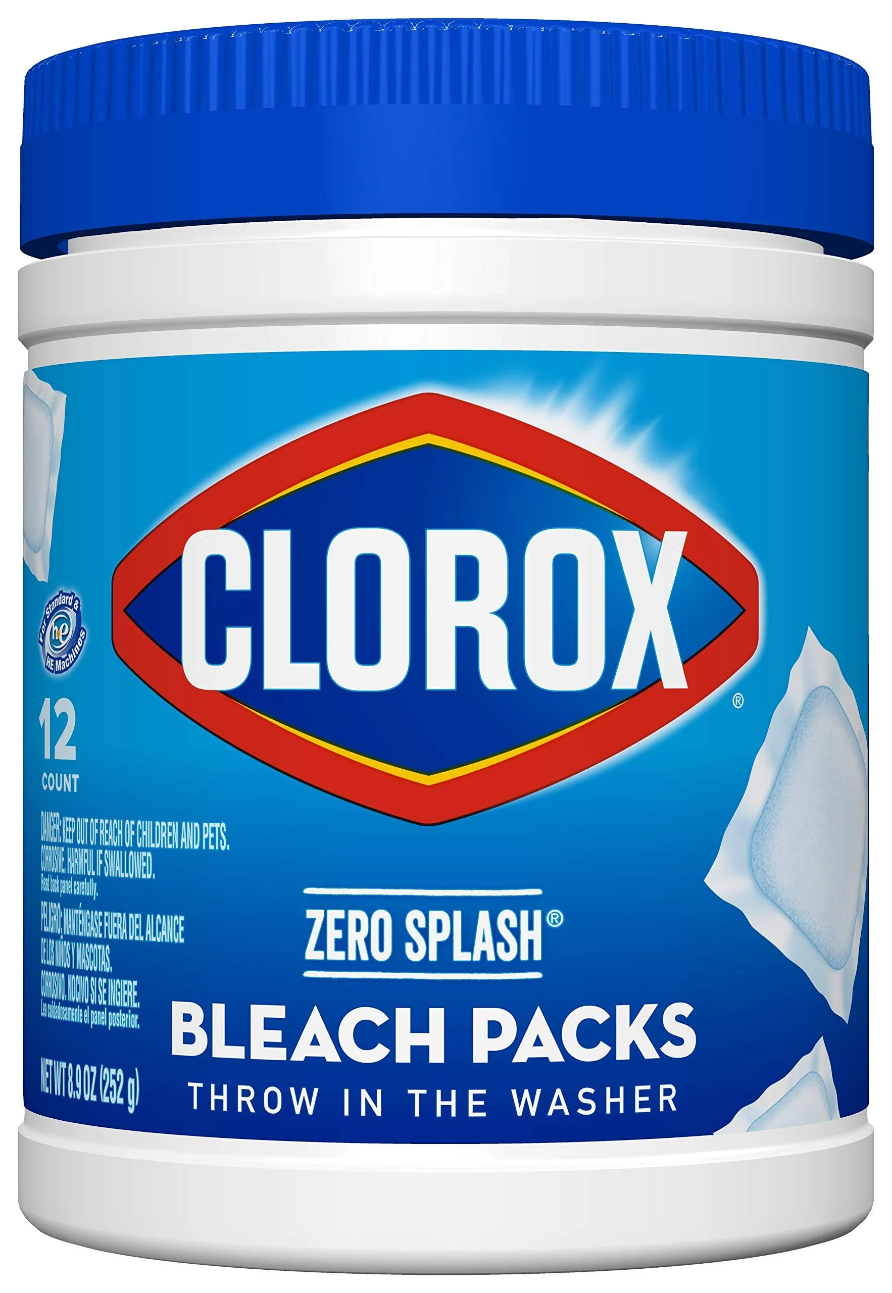 Clorox Control Bleach Packs Regular Laundry Packs, 12 Count (Package May Vary)