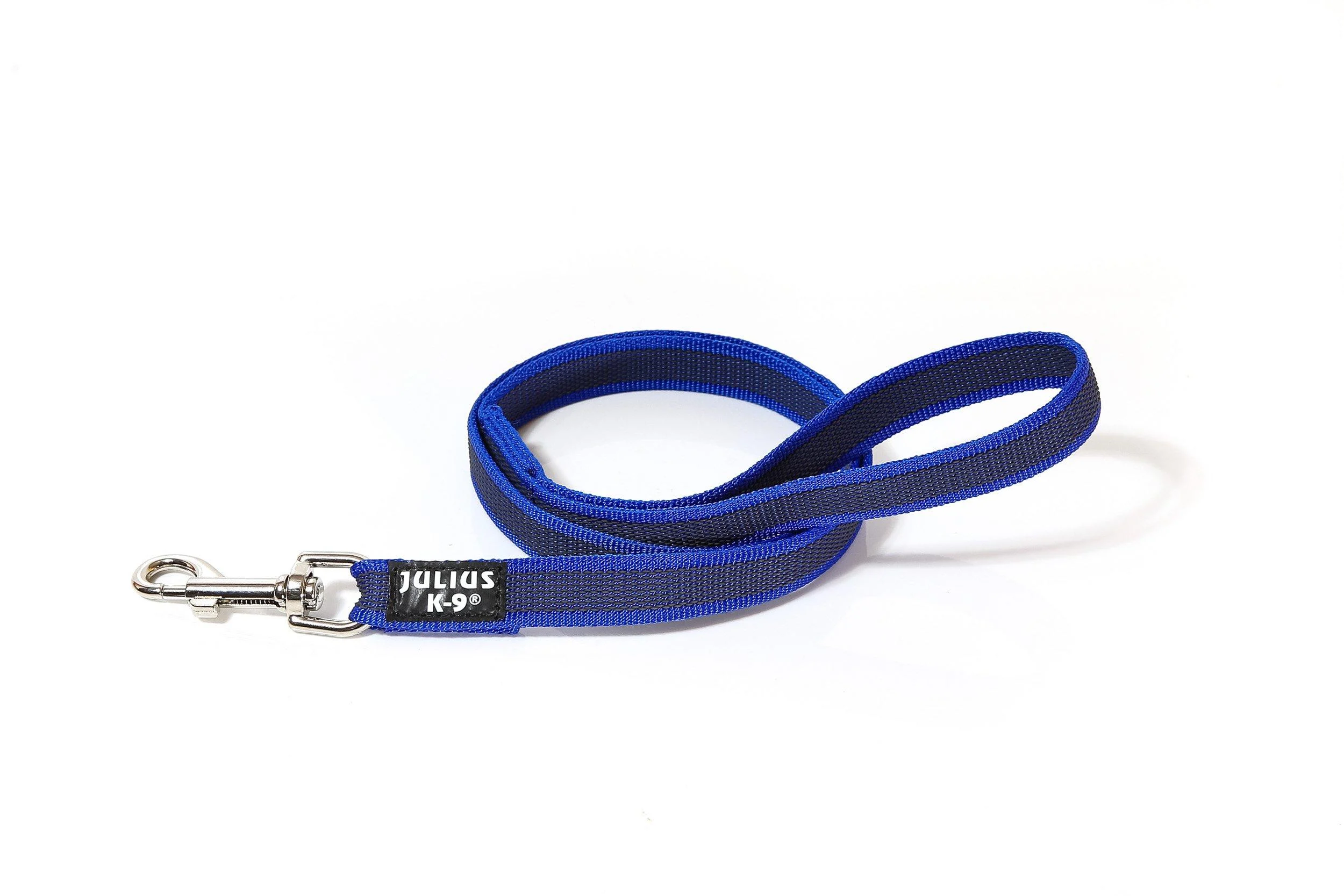 IDC Color & Gray rubberized leash 20 mm x 1 m with loop blue-grey Blue-grey 20 mm x 1 m (with loop)