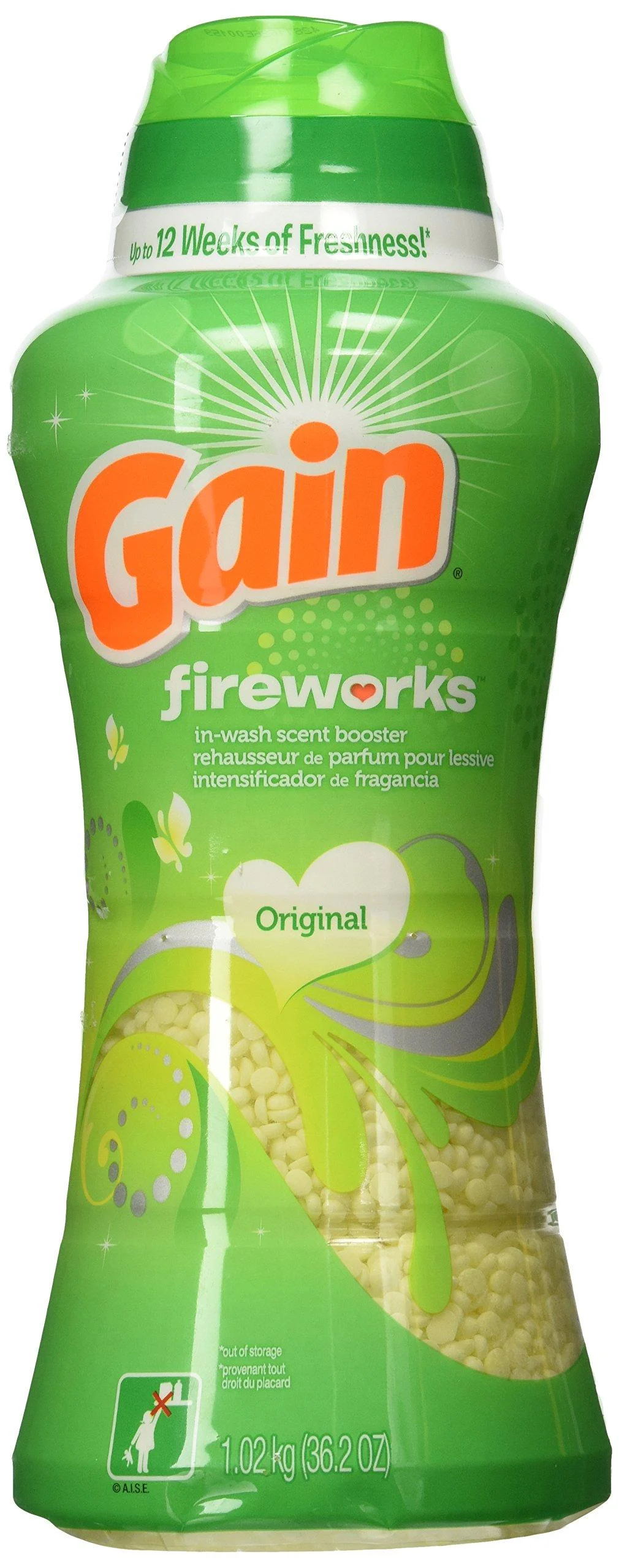 Gain Fireworks in-Wash Scent Booster Original 36.2 Ounce